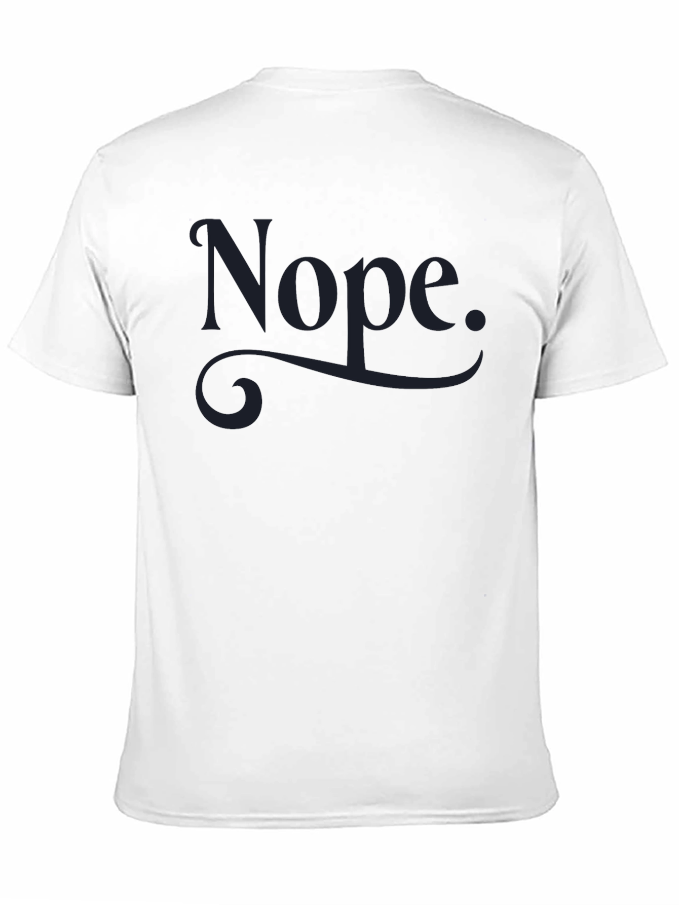 Nope Graphic Tee - Mens Crew Neck T-Shirt
