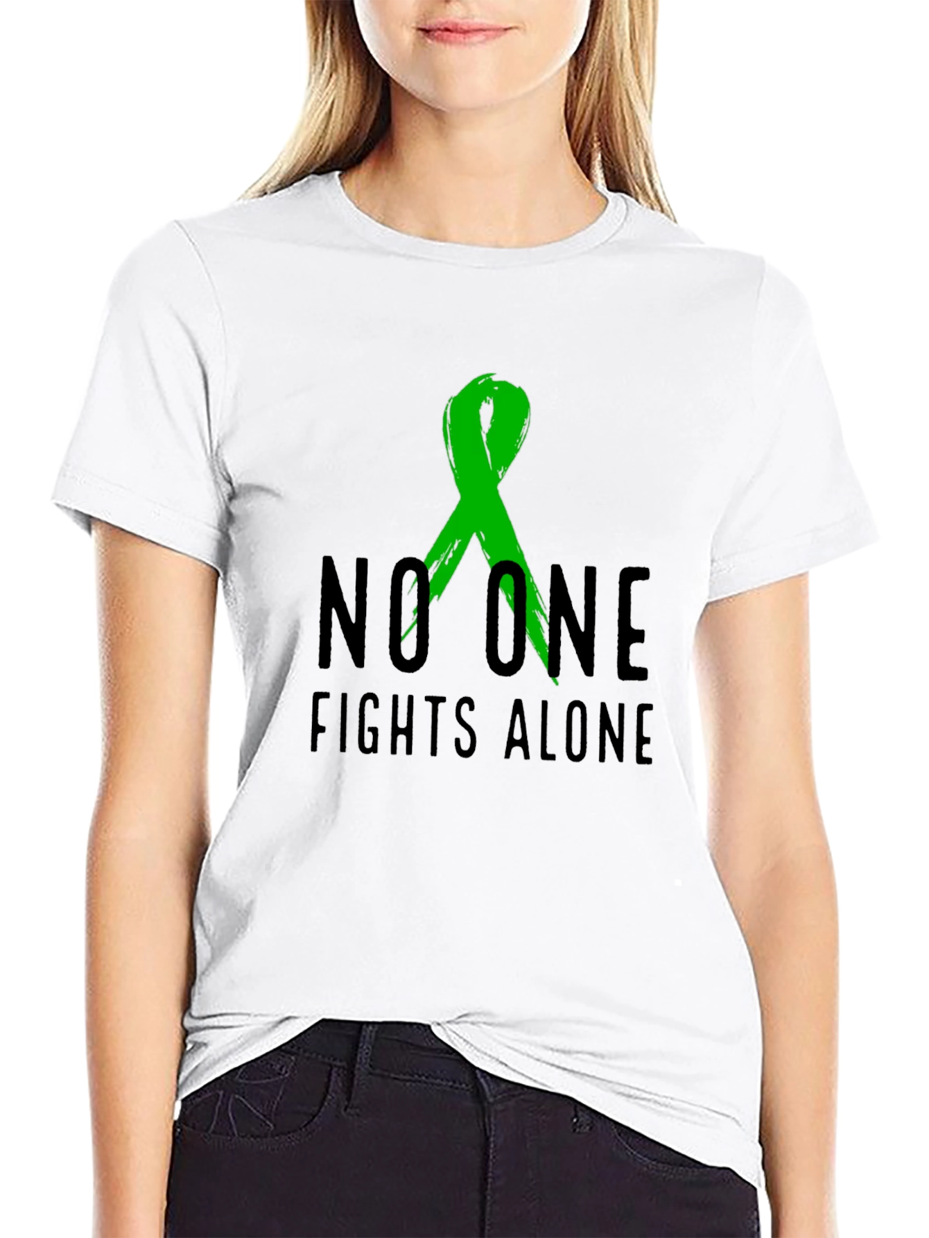 No One Fights Alone Awareness T-Shirt