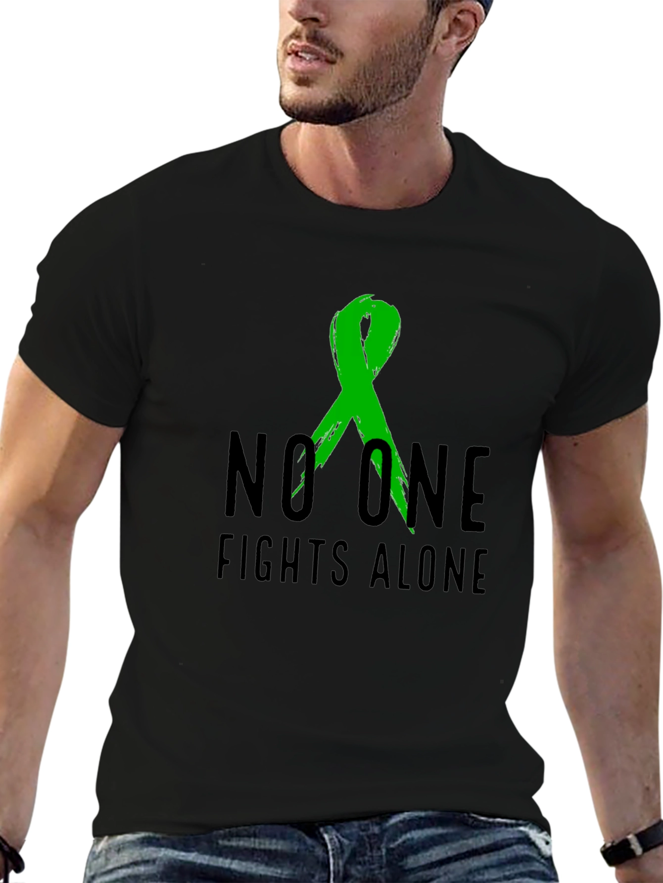 No One Fights Alone Awareness T-Shirt