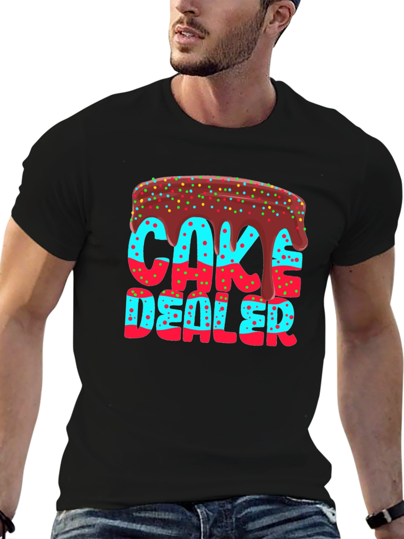 Cake Dealer T-Shirt - Novelty Graphic Tee