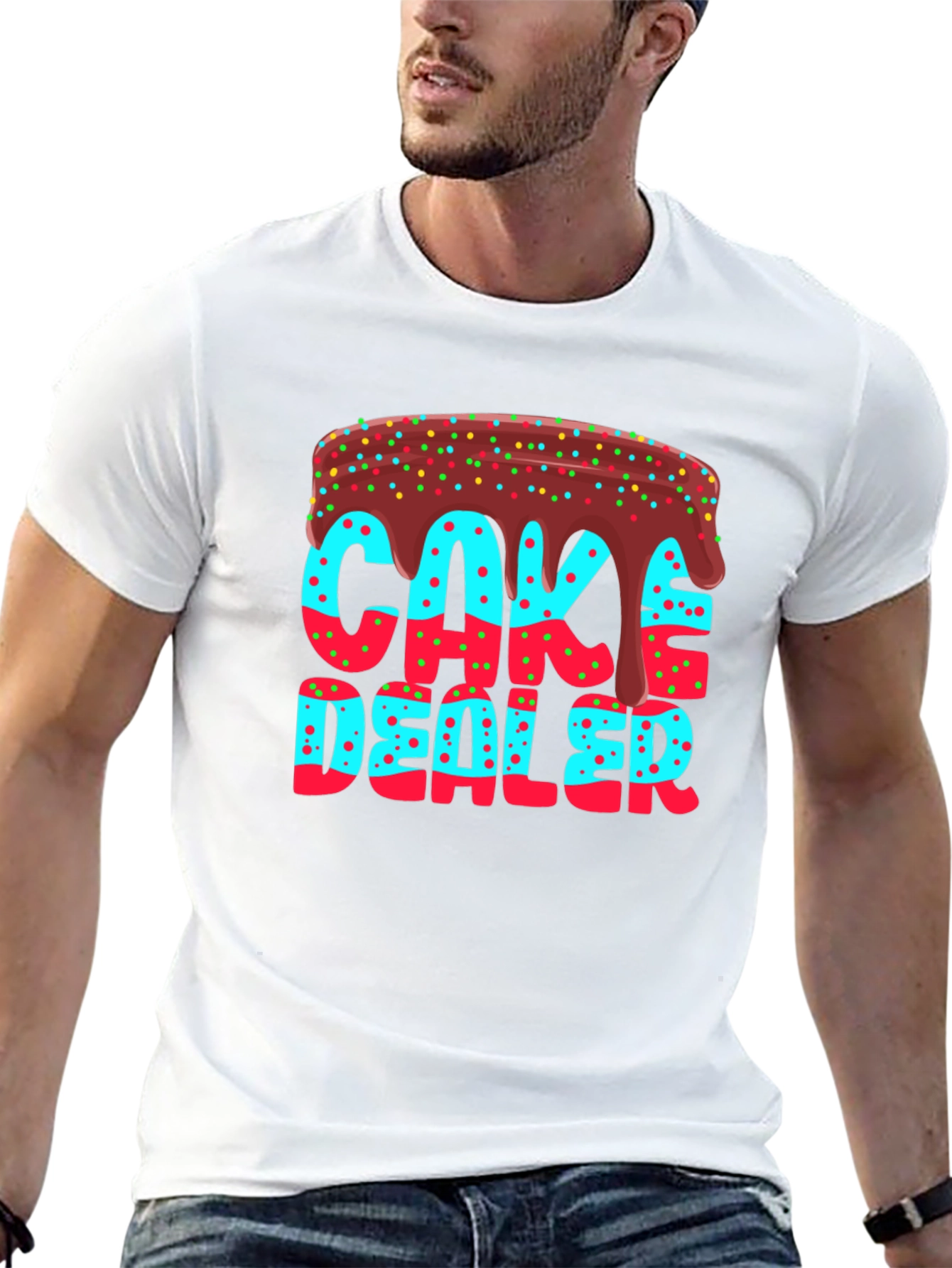 Cake Dealer T-Shirt - Novelty Graphic Tee