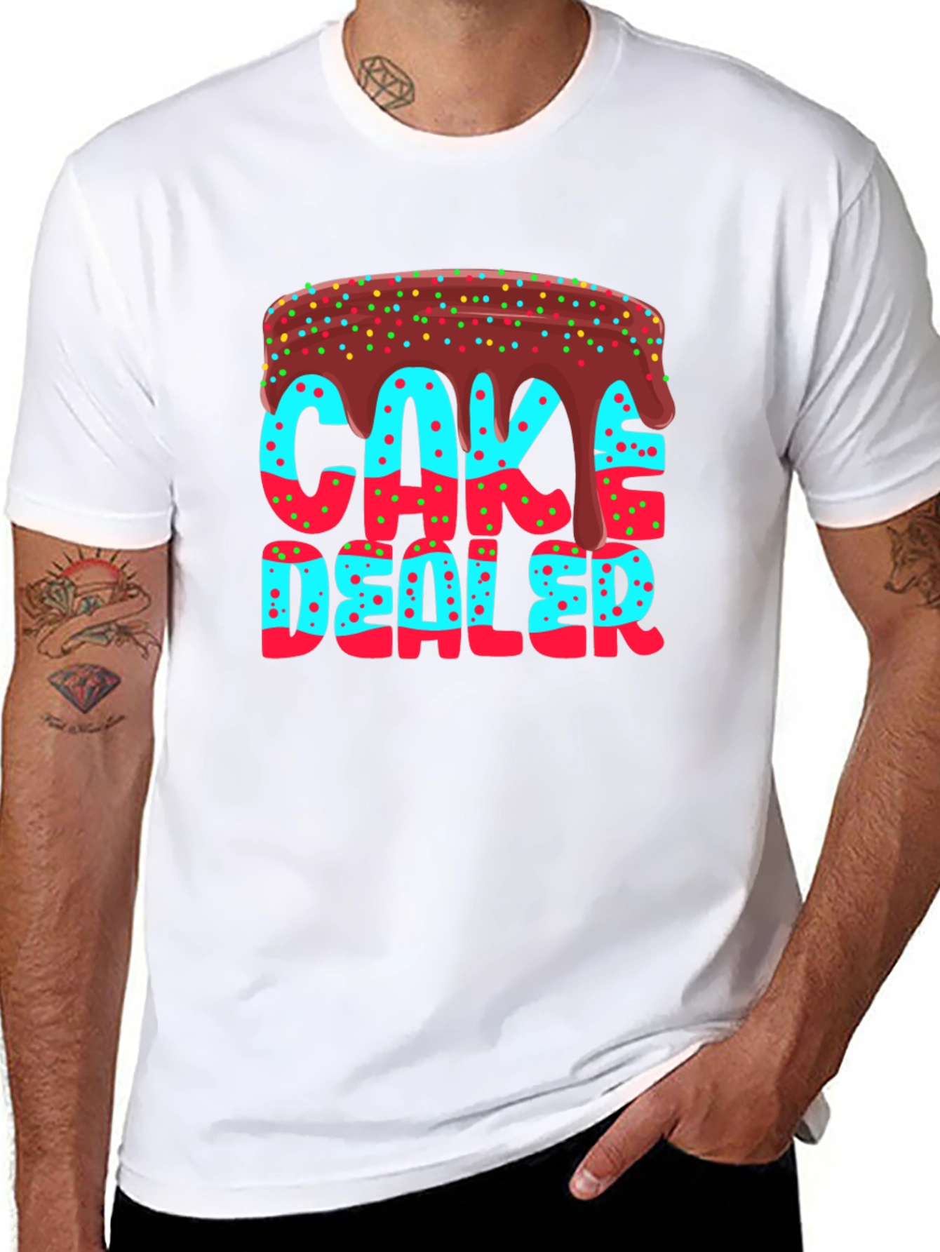 Cake Dealer T-Shirt - Novelty Graphic Tee