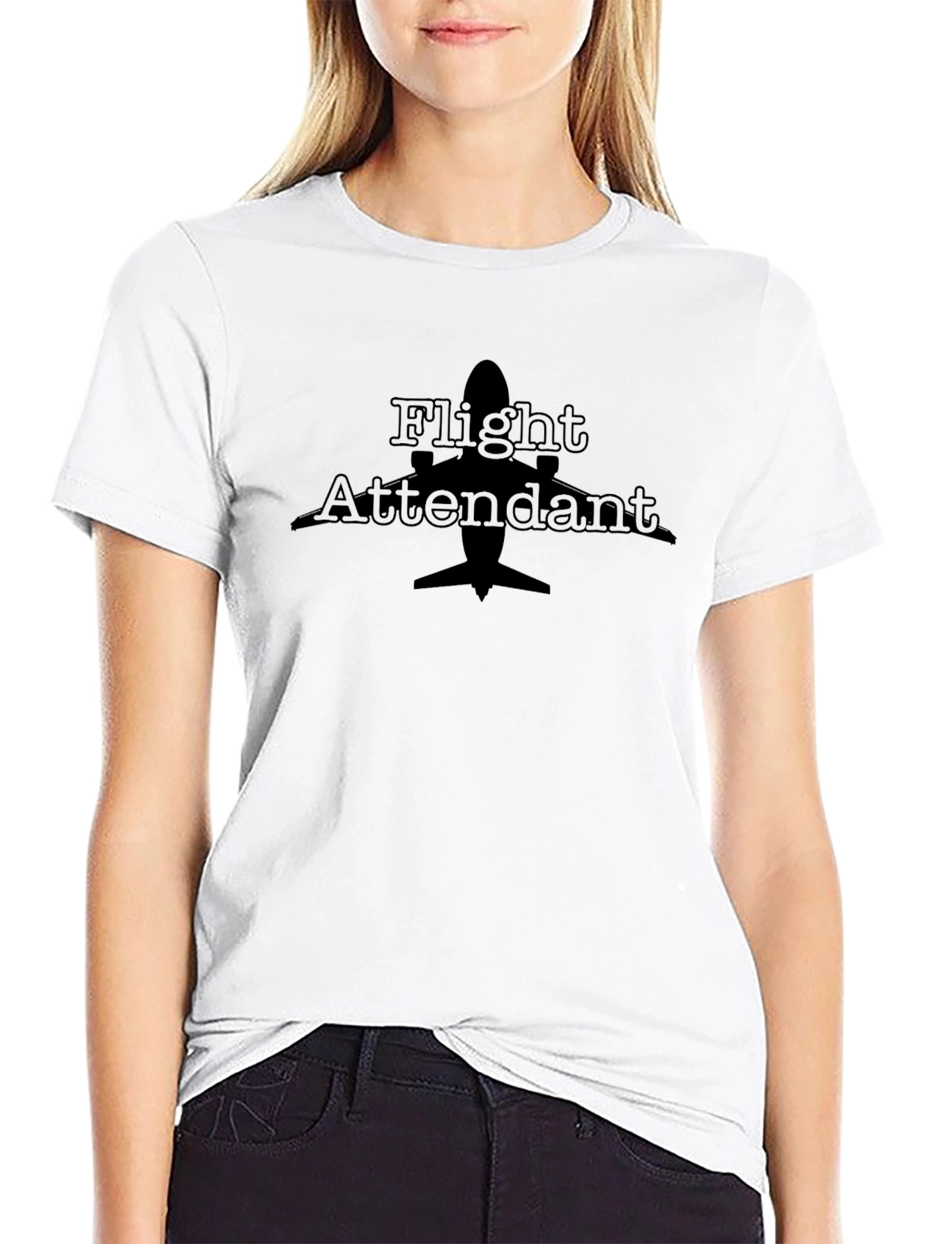 Flight Attendant Airplane T-Shirt