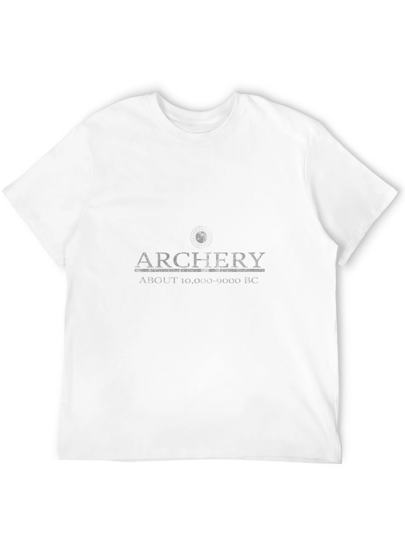 Archery Graphic Tee -  Black Cotton Casual T-Shirt