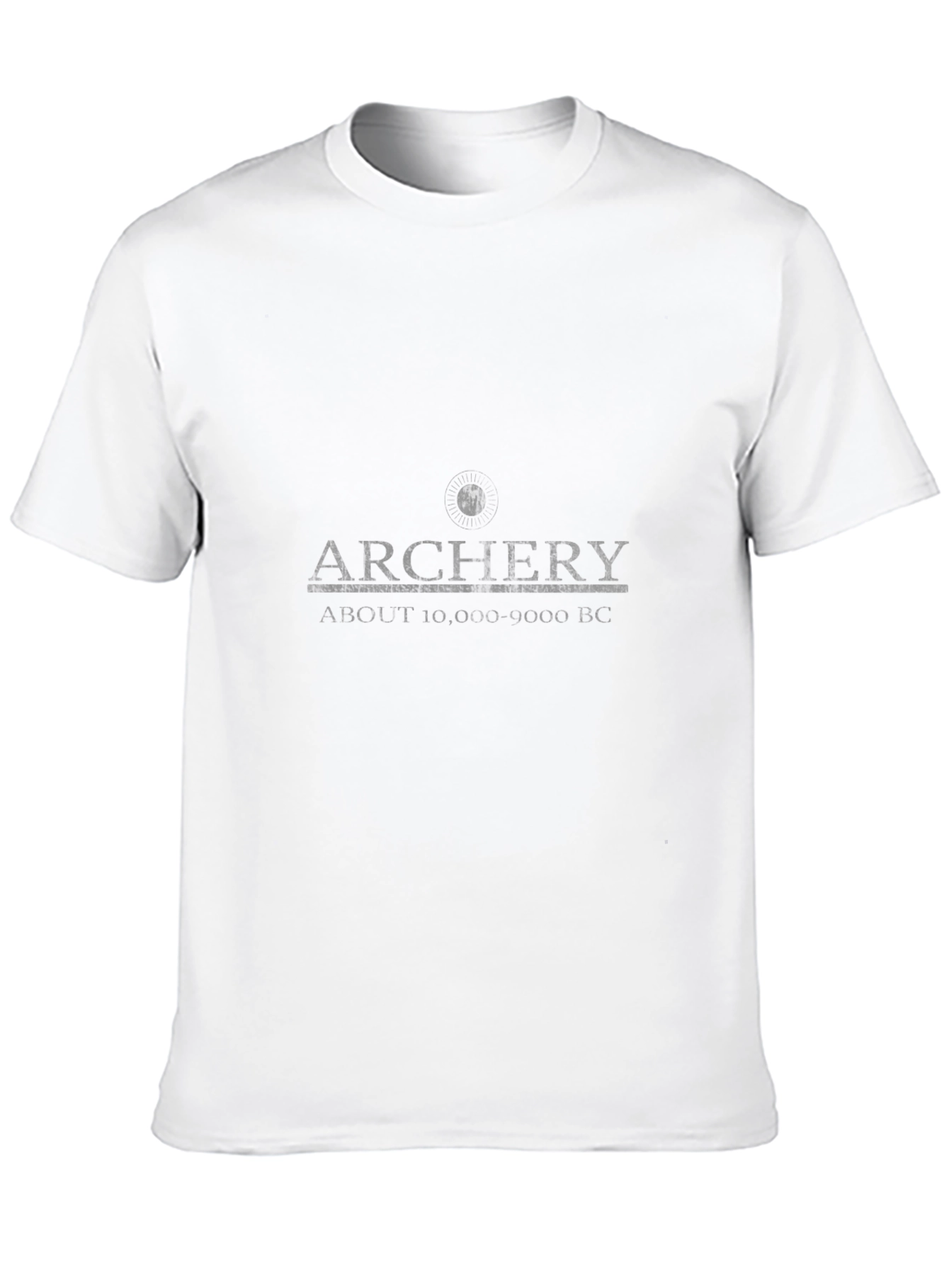 Archery Graphic Tee -  Black Cotton Casual T-Shirt