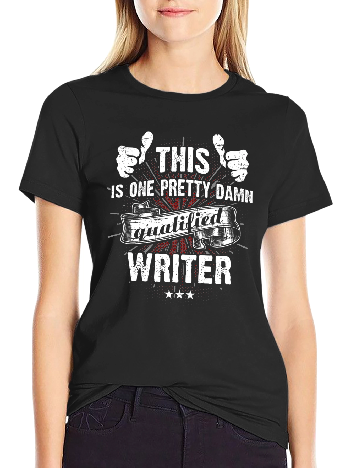 Qualified Writer T-Shirt Funny Gift