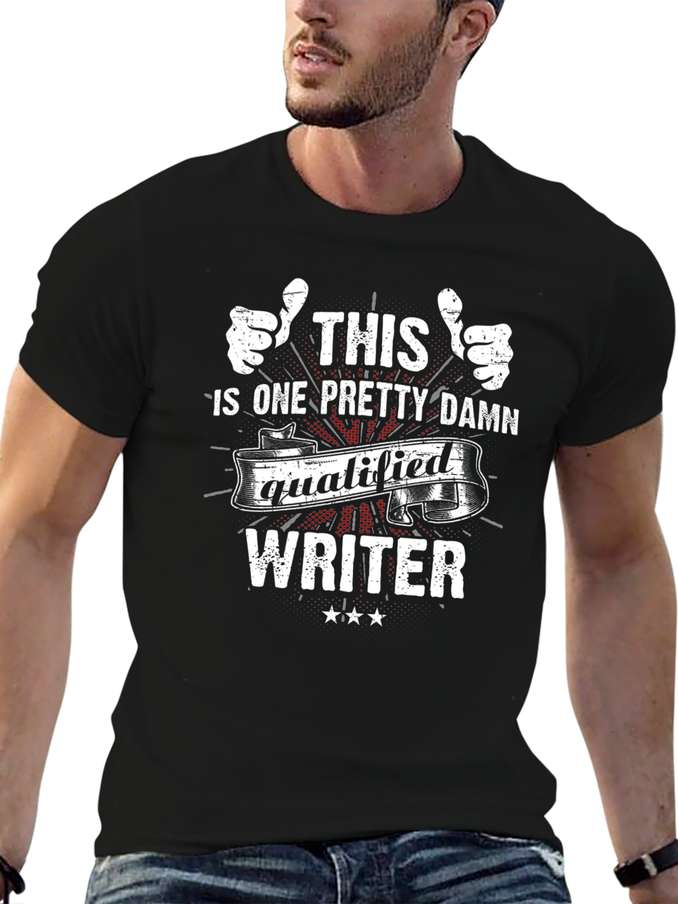 Qualified Writer T-Shirt Funny Gift