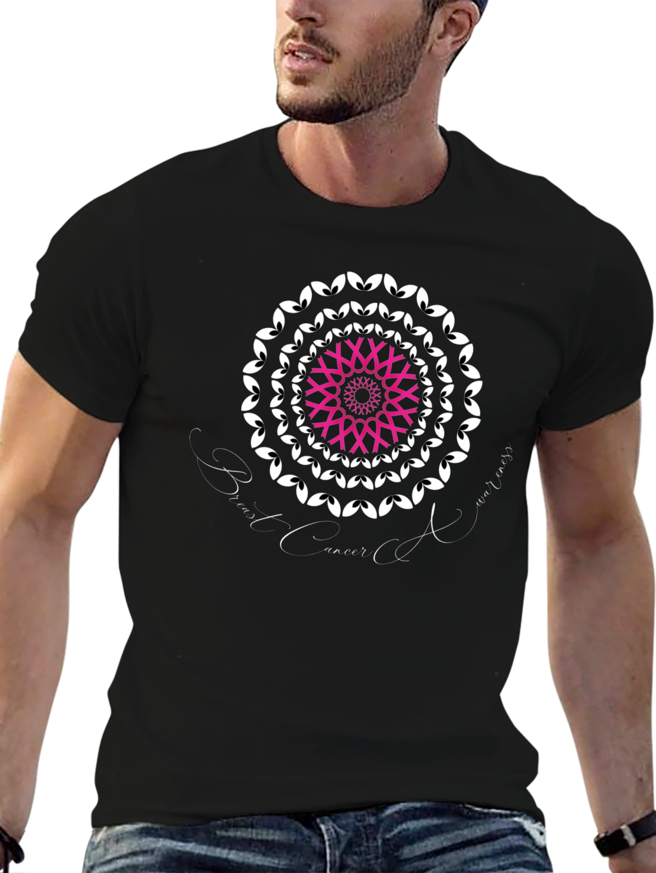 Breast Cancer Awareness T-Shirt Black