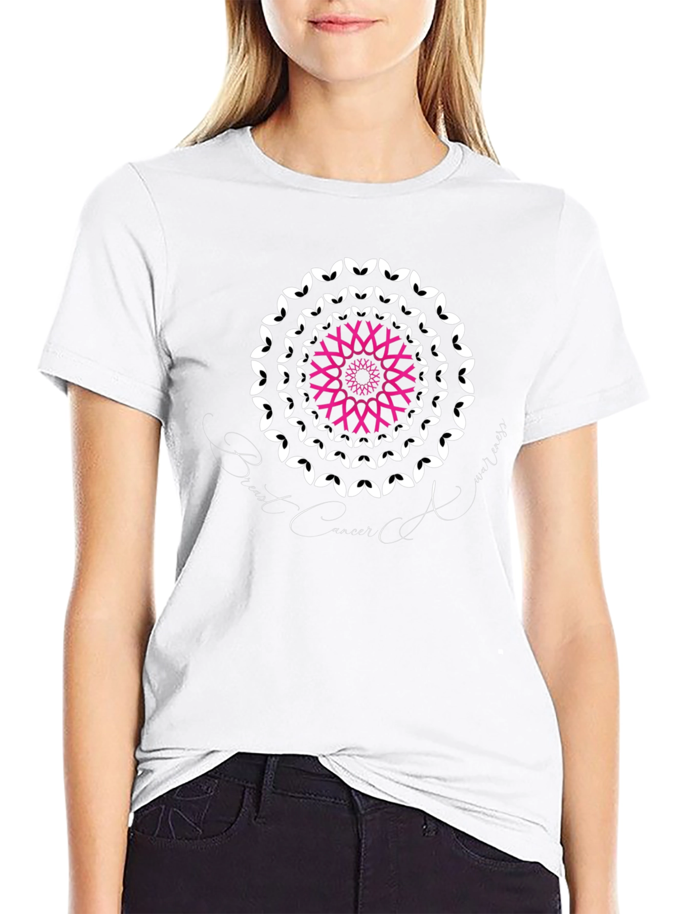 Breast Cancer Awareness T-Shirt Black