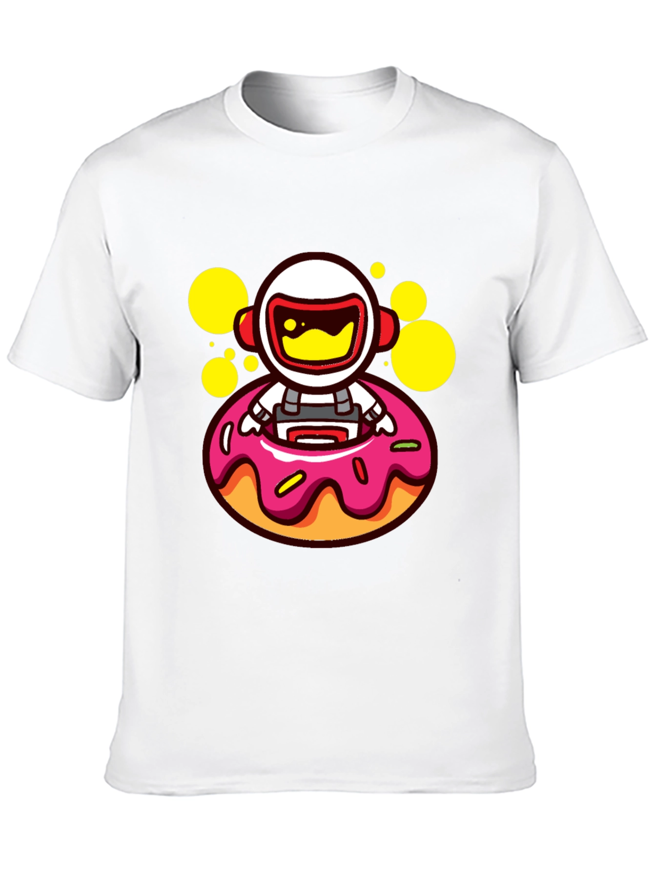 Astronaut Donut T-Shirt - Fun Graphic Tee