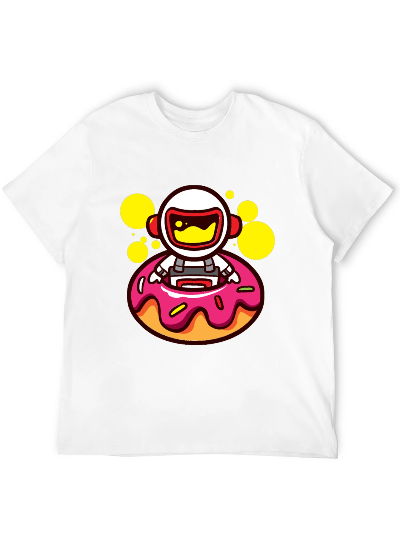Astronaut Donut T-Shirt - Fun Graphic Tee