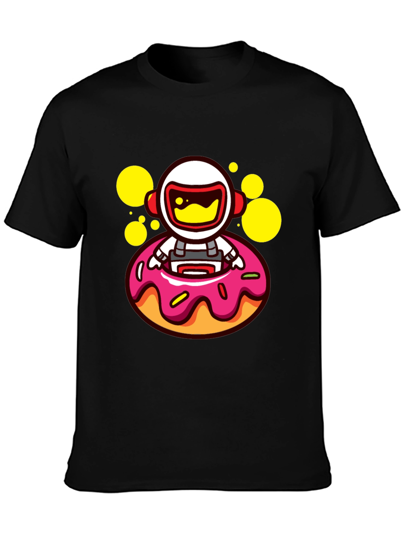 Astronaut Donut T-Shirt - Fun Graphic Tee