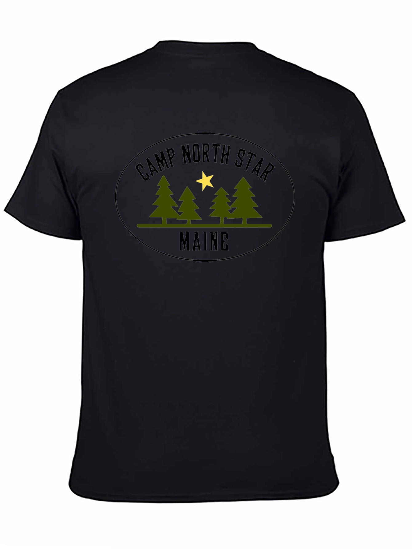 Camp North Star Maine Black T-Shirt