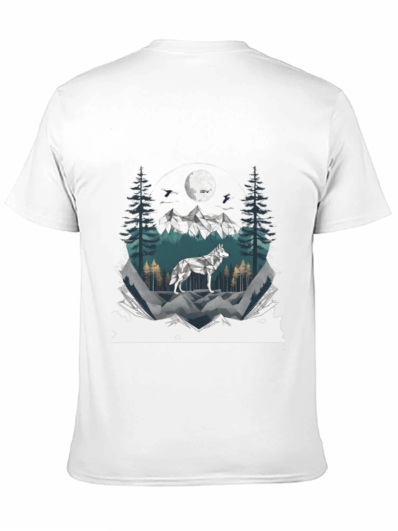 Wolf Mountainscape Graphic Tee