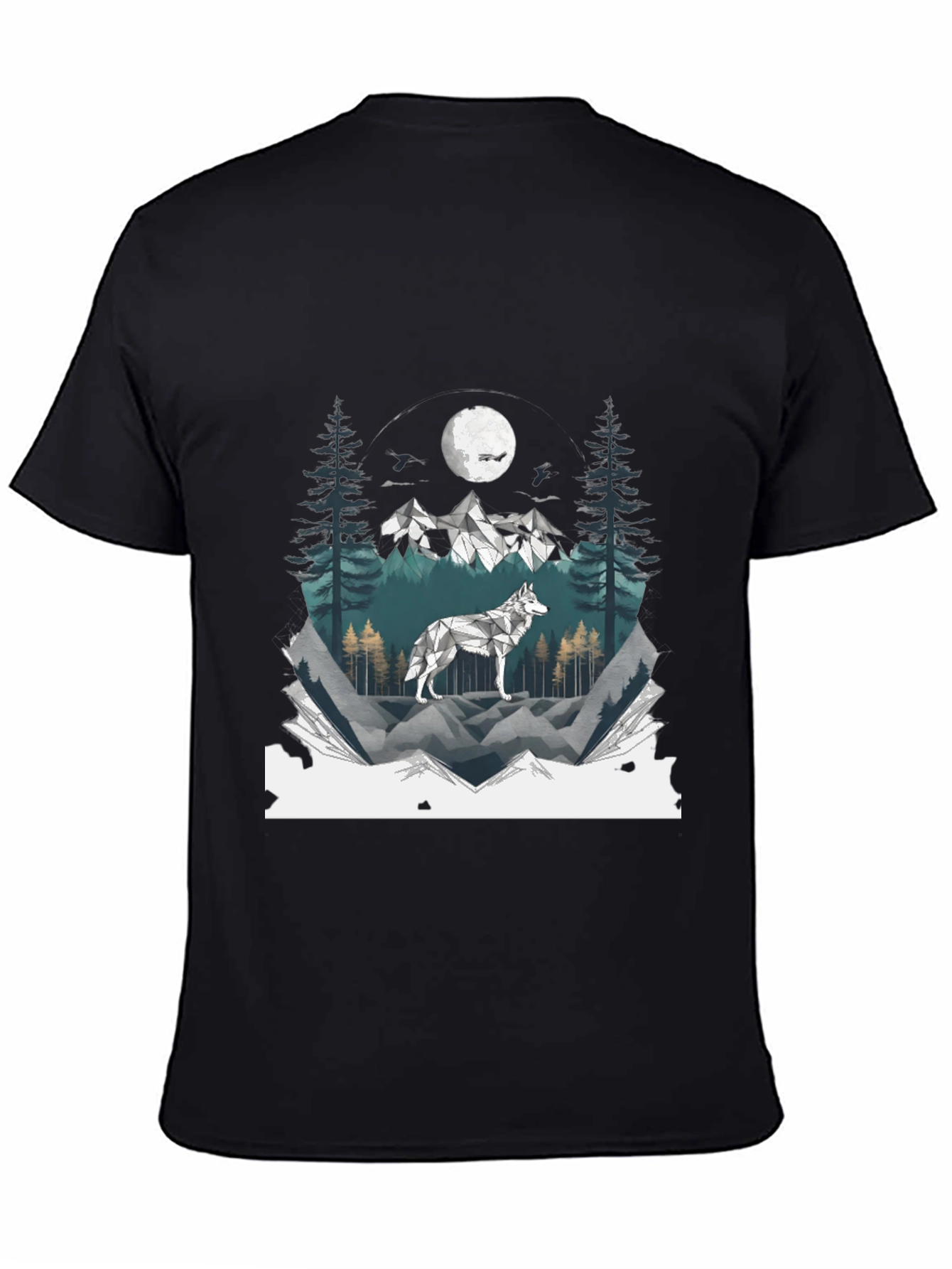 Wolf Mountainscape Graphic Tee