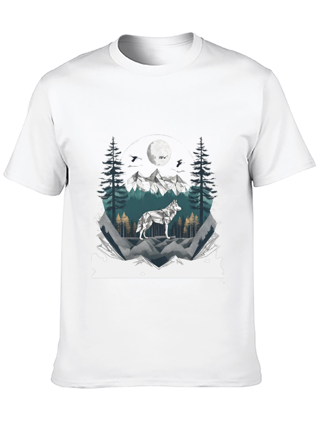 Wolf Mountainscape Graphic Tee