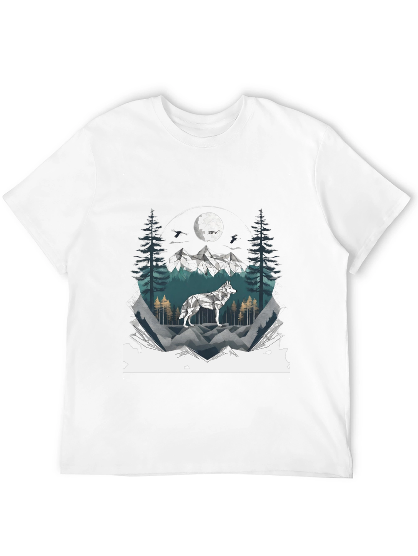 Wolf Mountainscape Graphic Tee