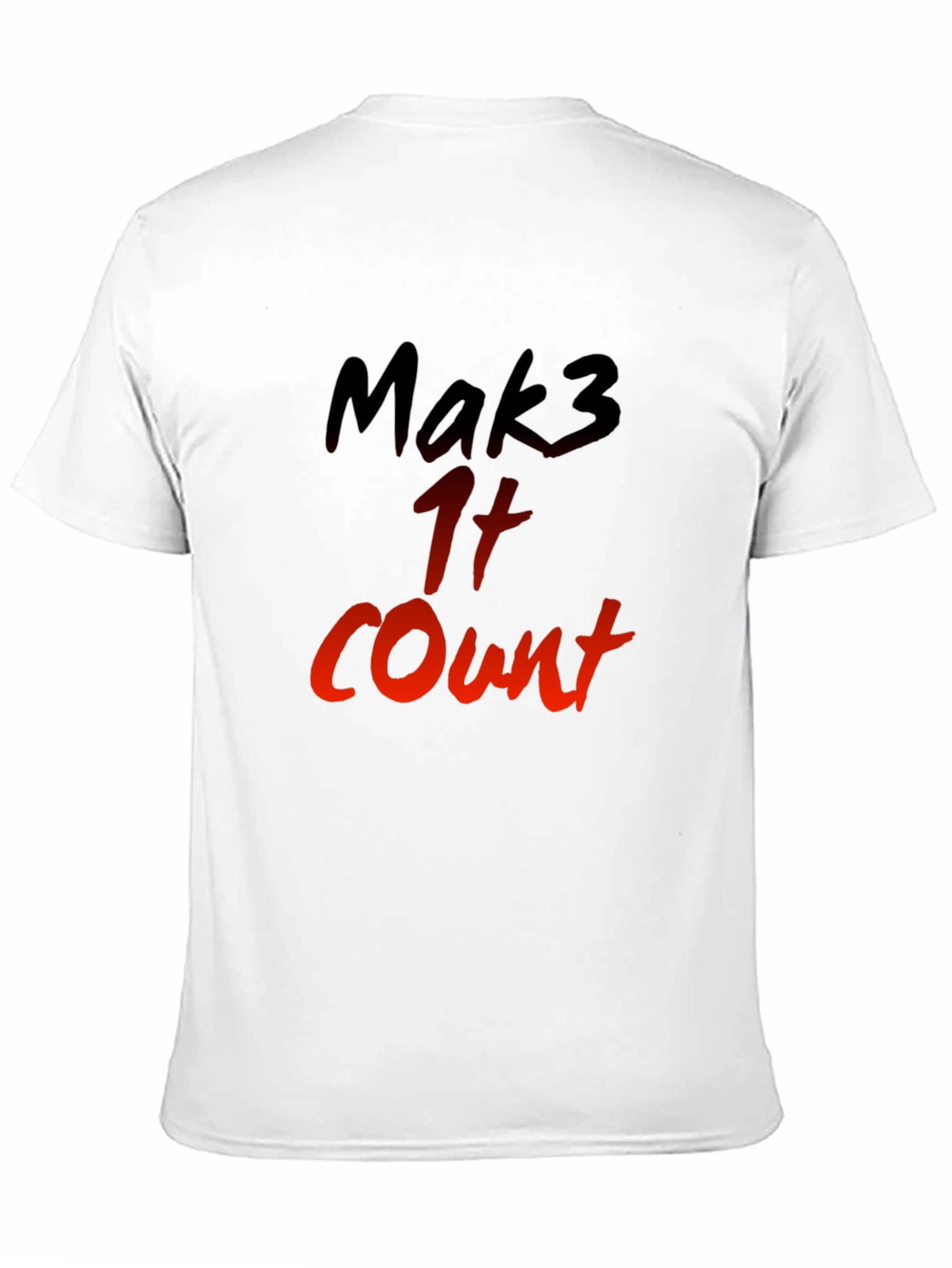 Mak3 It Count Graphic T-Shirt - Black