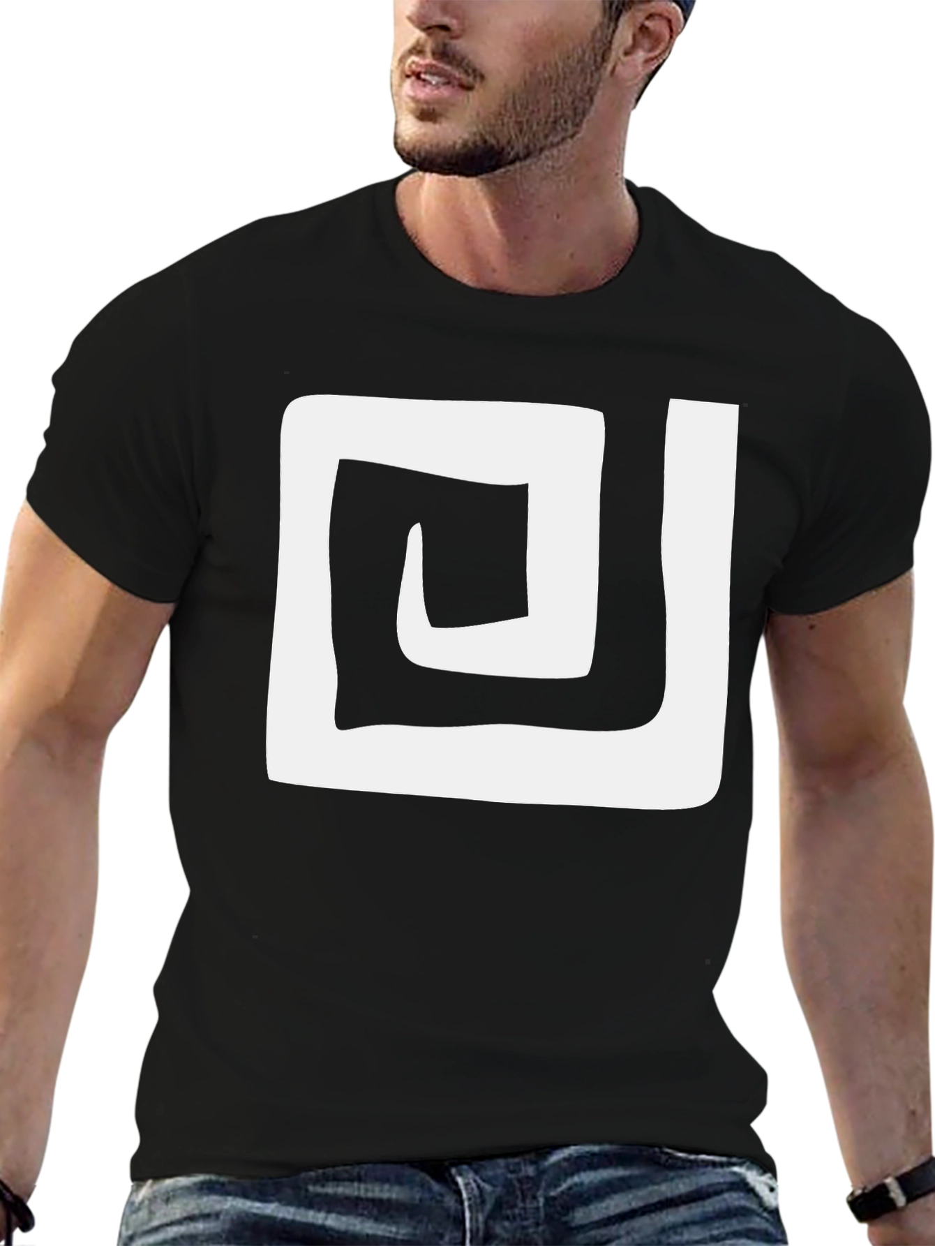 Spiral Graphic Tee - Modern Design Casual Comfort