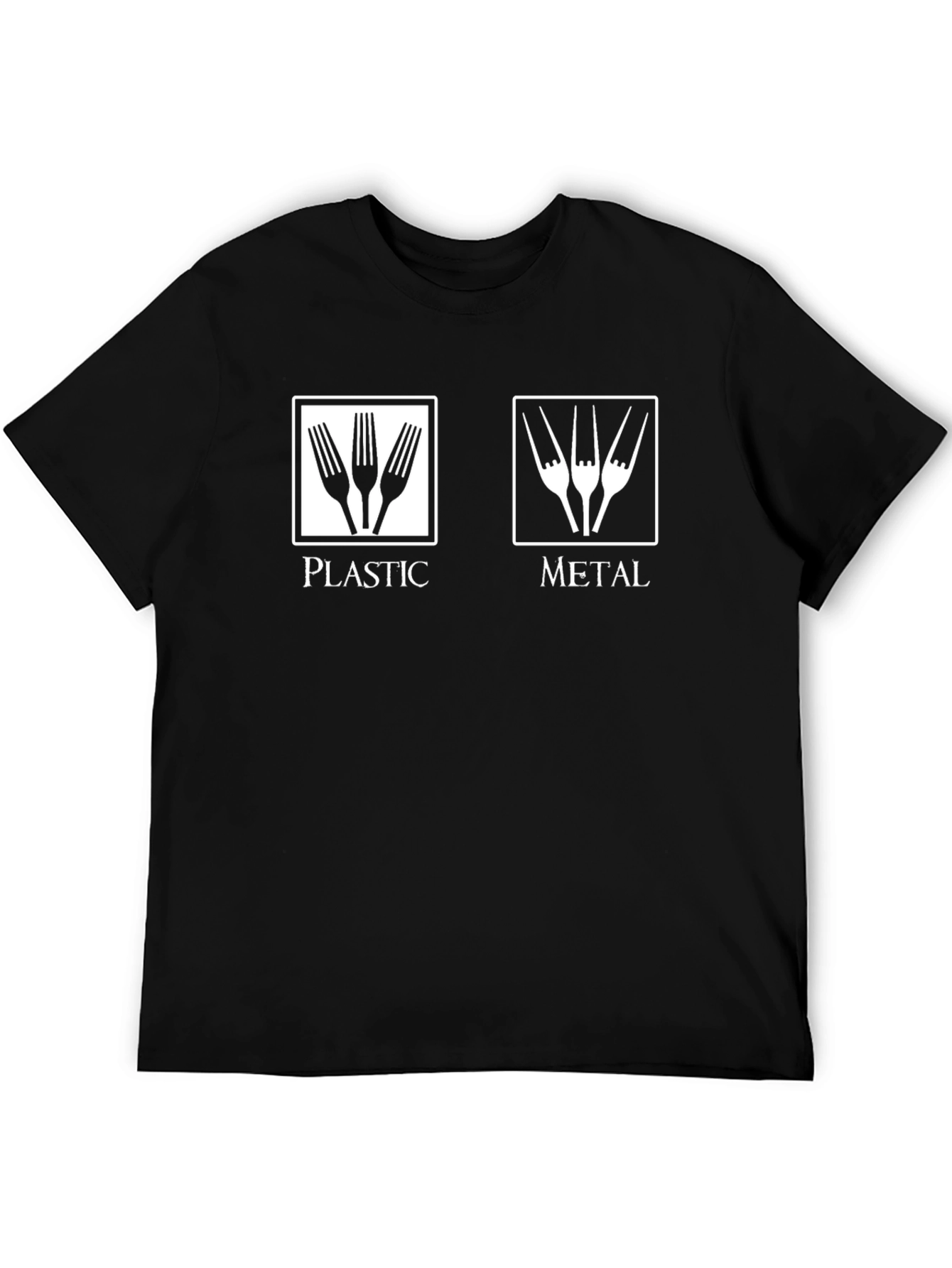 Plastic vs Metal Forks T-Shirt