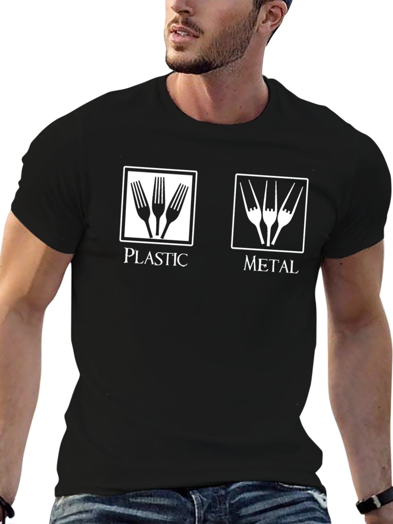 Plastic vs Metal Forks T-Shirt