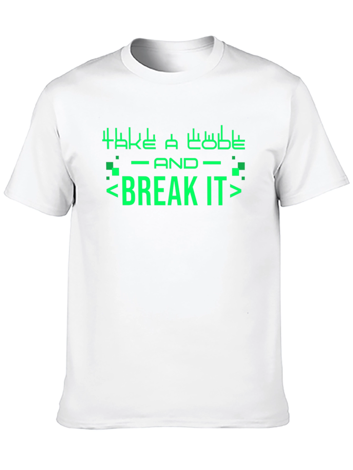 Take A Code And Break It Black T-Shirt