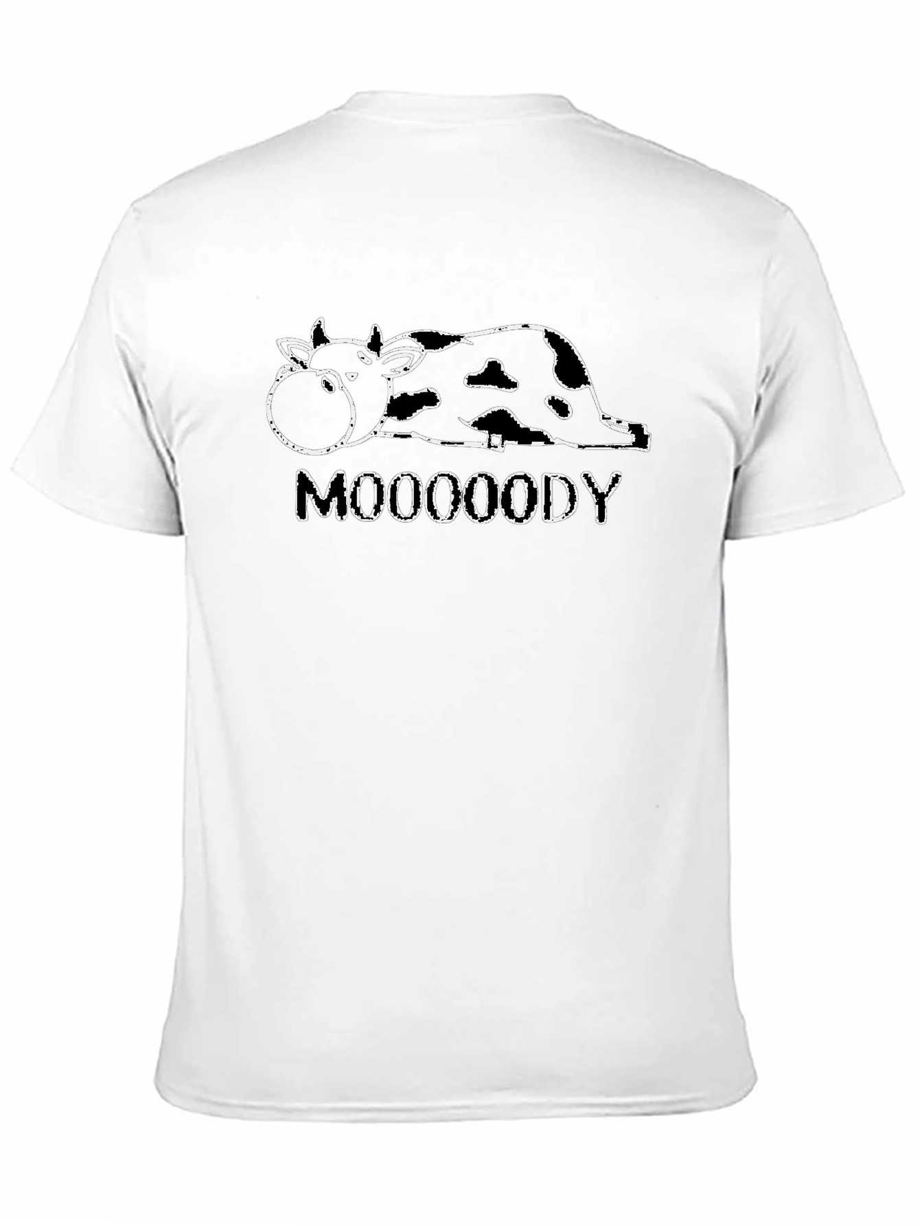 Moooooody Cow Graphic T-Shirt - Comfy Black Tee