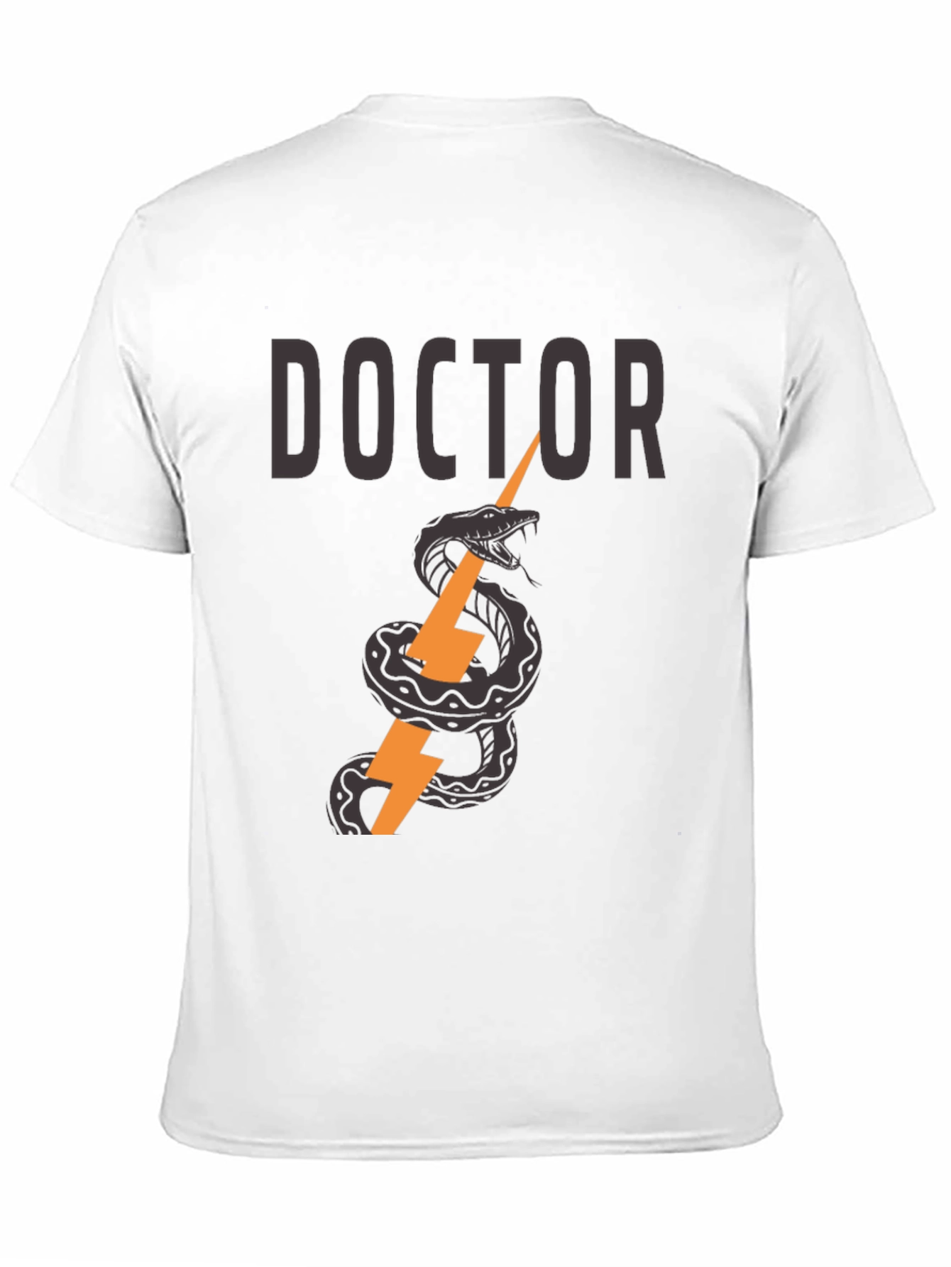 Doctor Snake & Lightning Bolt Graphic T-Shirt