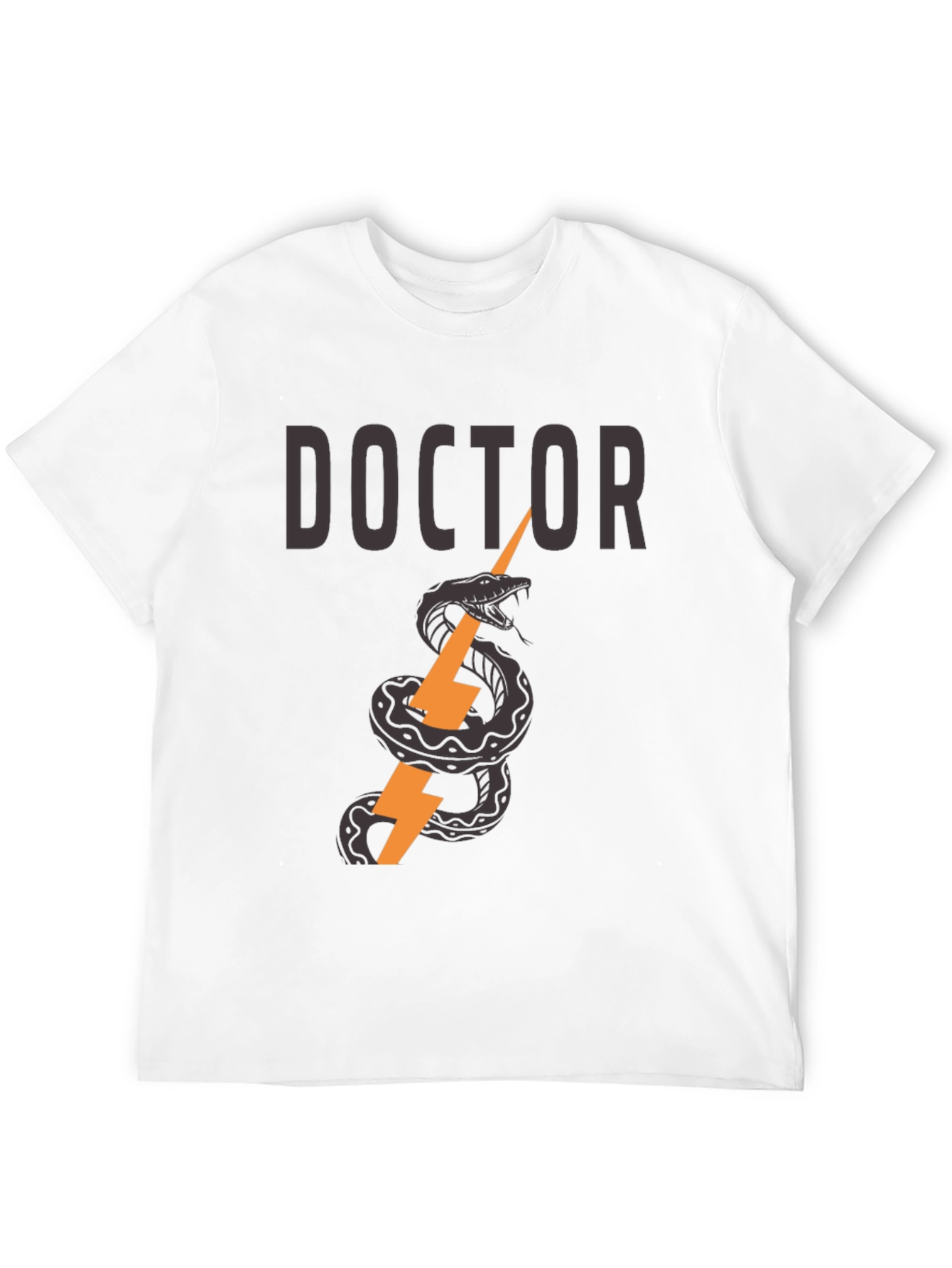 Doctor Snake & Lightning Bolt Graphic T-Shirt