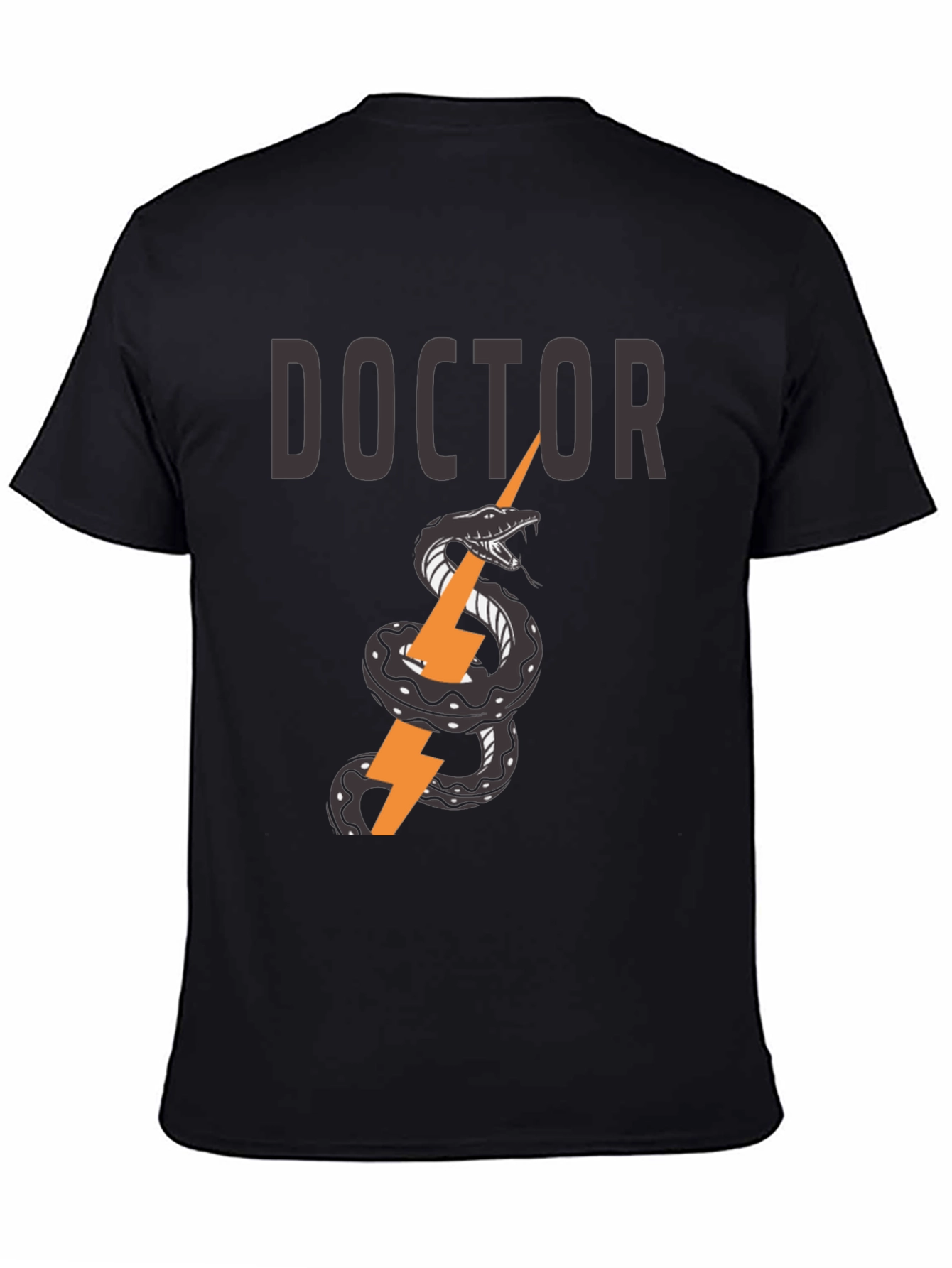 Doctor Snake & Lightning Bolt Graphic T-Shirt