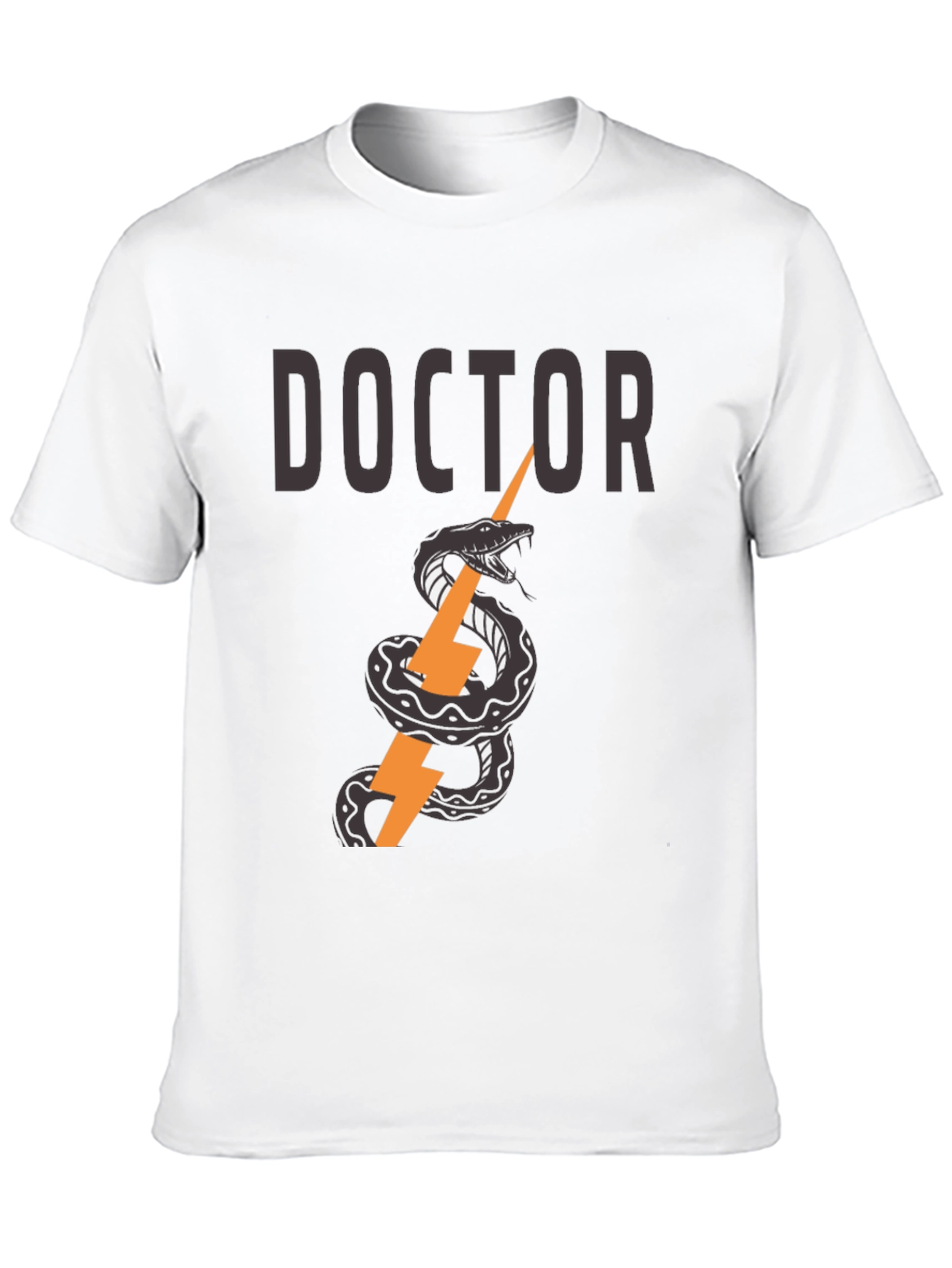 Doctor Snake & Lightning Bolt Graphic T-Shirt