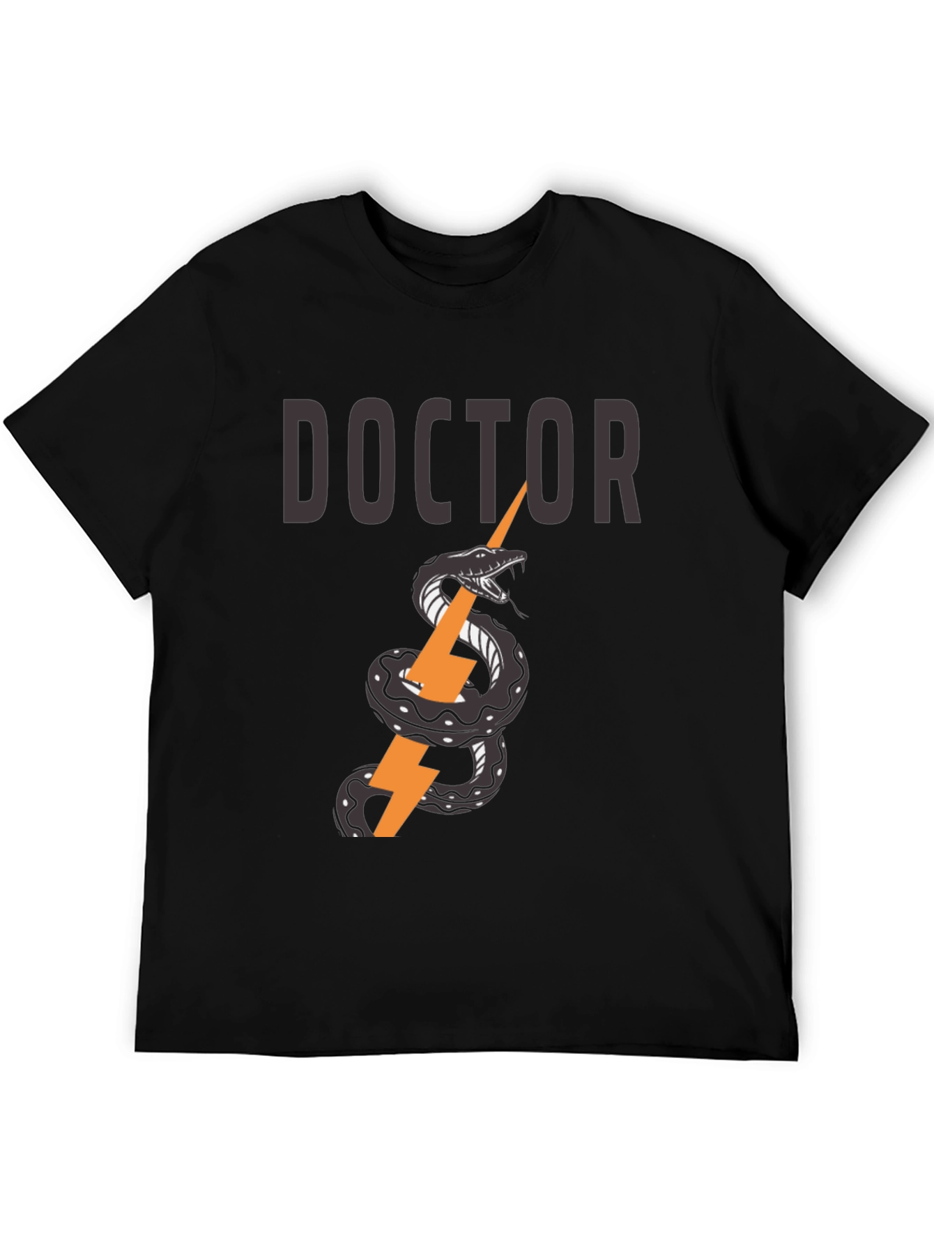 Doctor Snake & Lightning Bolt Graphic T-Shirt