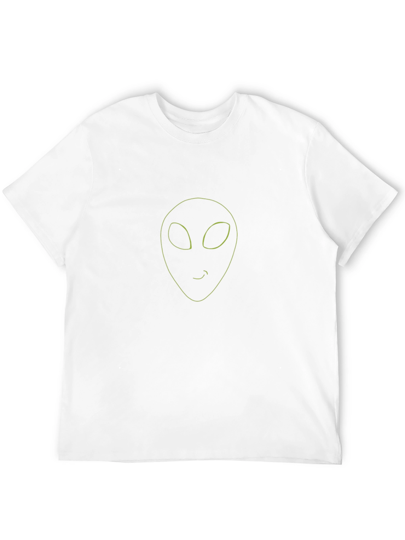Alien Outline Black T-Shirt