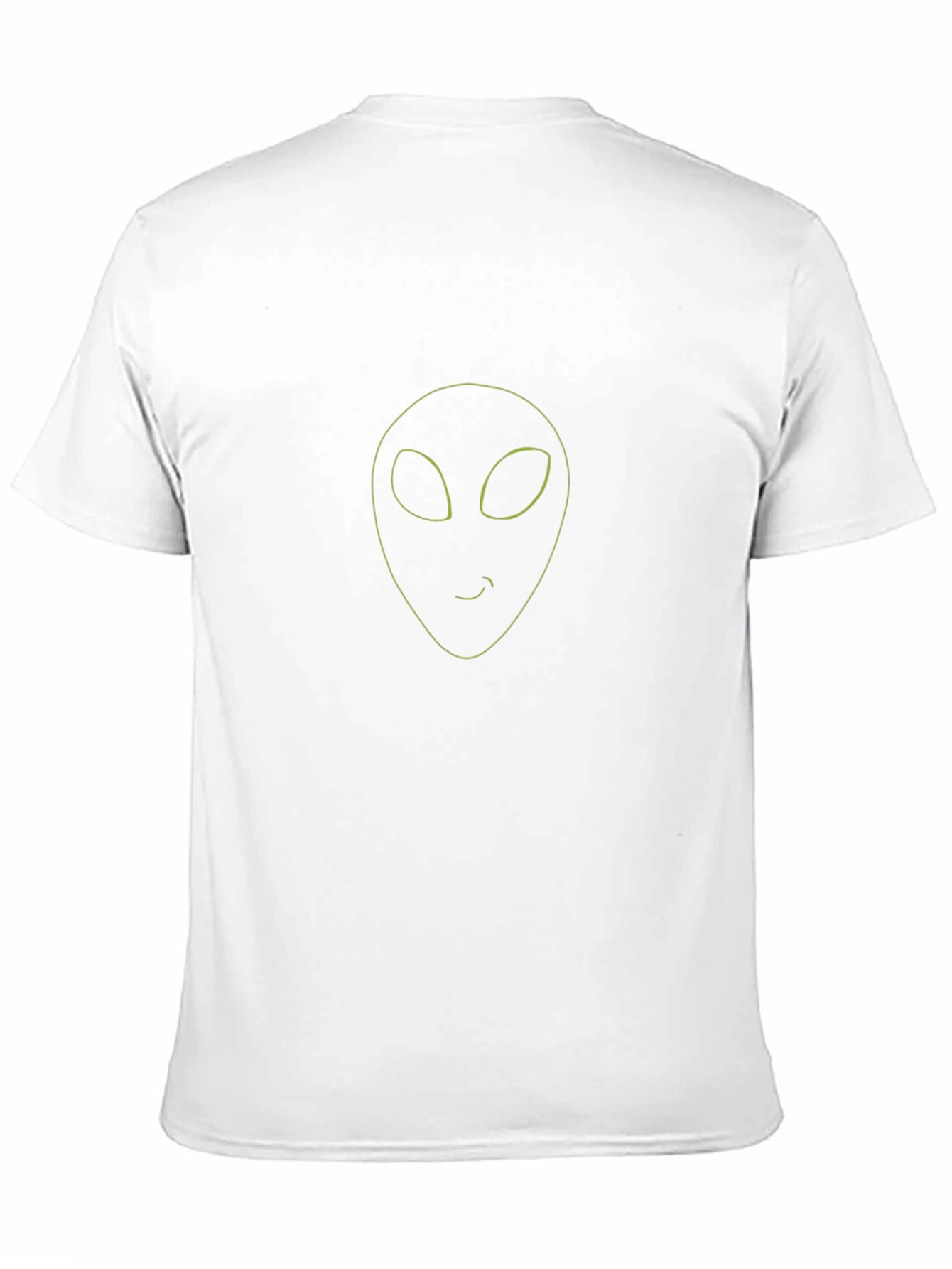 Alien Outline Black T-Shirt