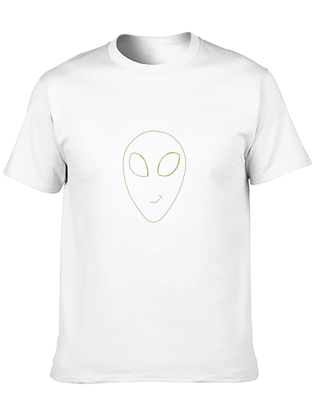 Alien Outline Black T-Shirt