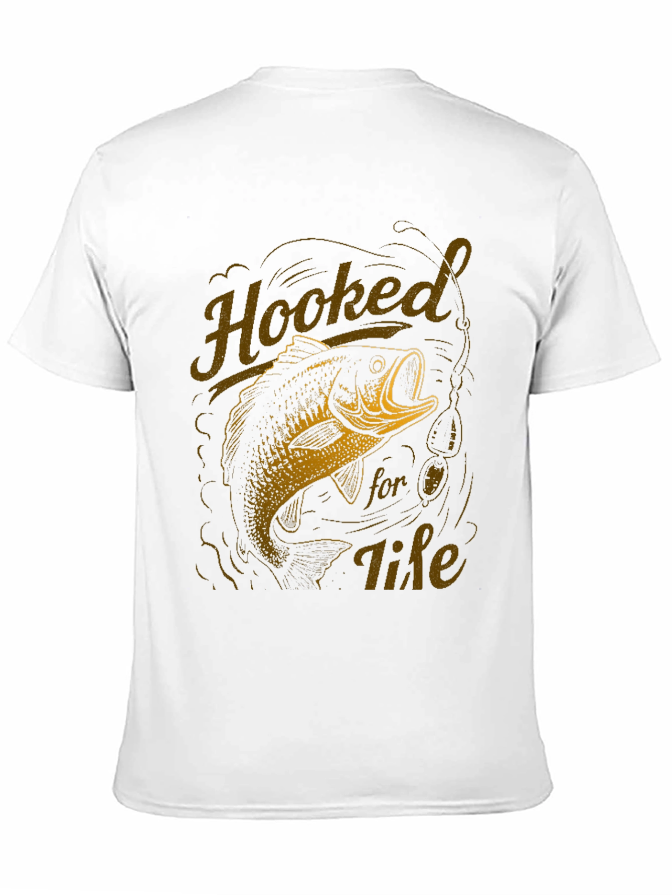 Hooked for Life Fishing T-Shirt