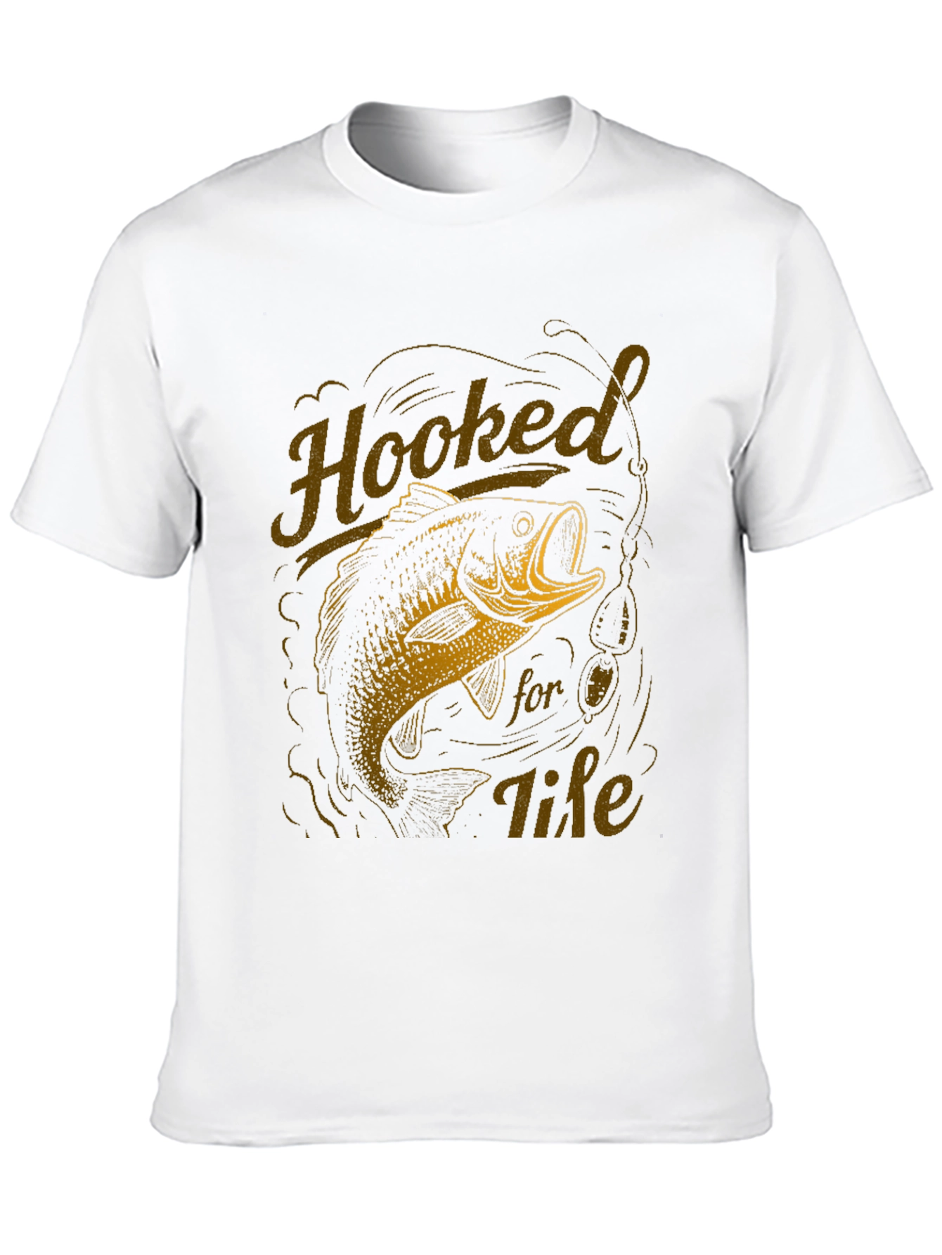 Hooked for Life Fishing T-Shirt