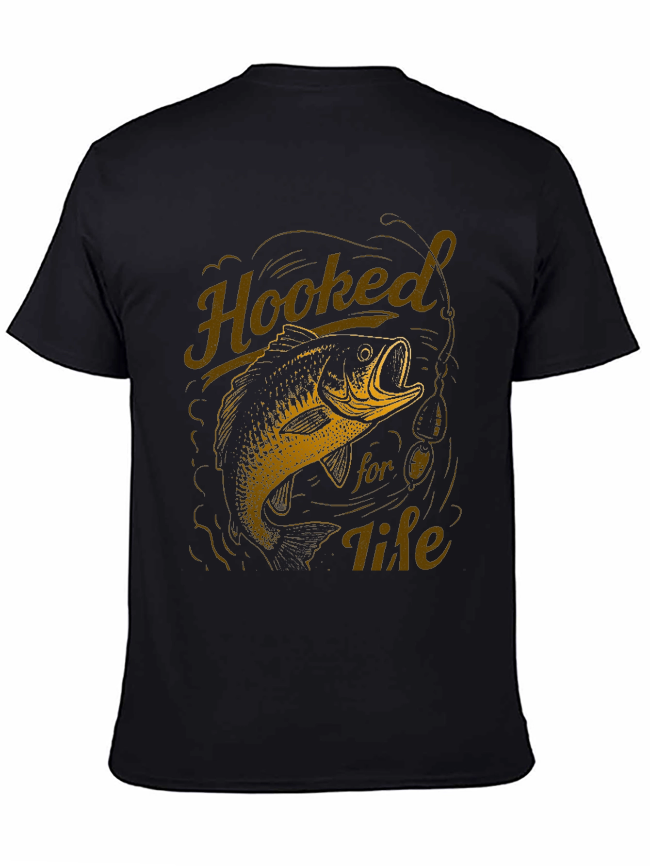 Hooked for Life Fishing T-Shirt