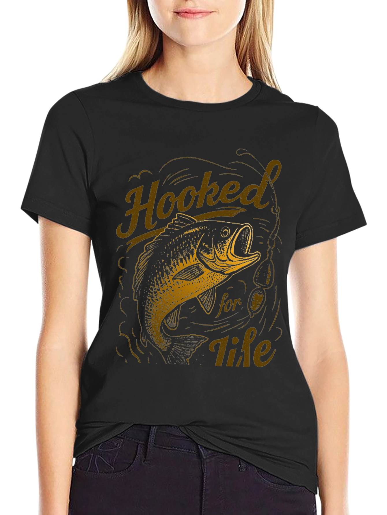 Hooked for Life Fishing T-Shirt