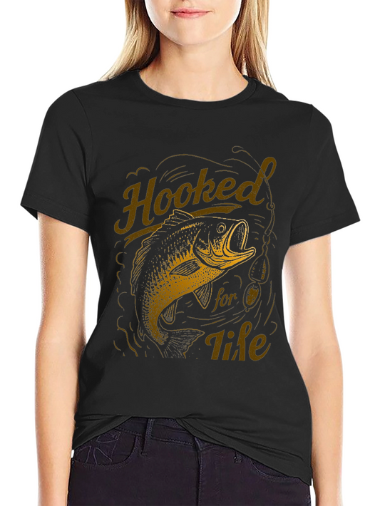 Hooked for Life Fishing T-Shirt