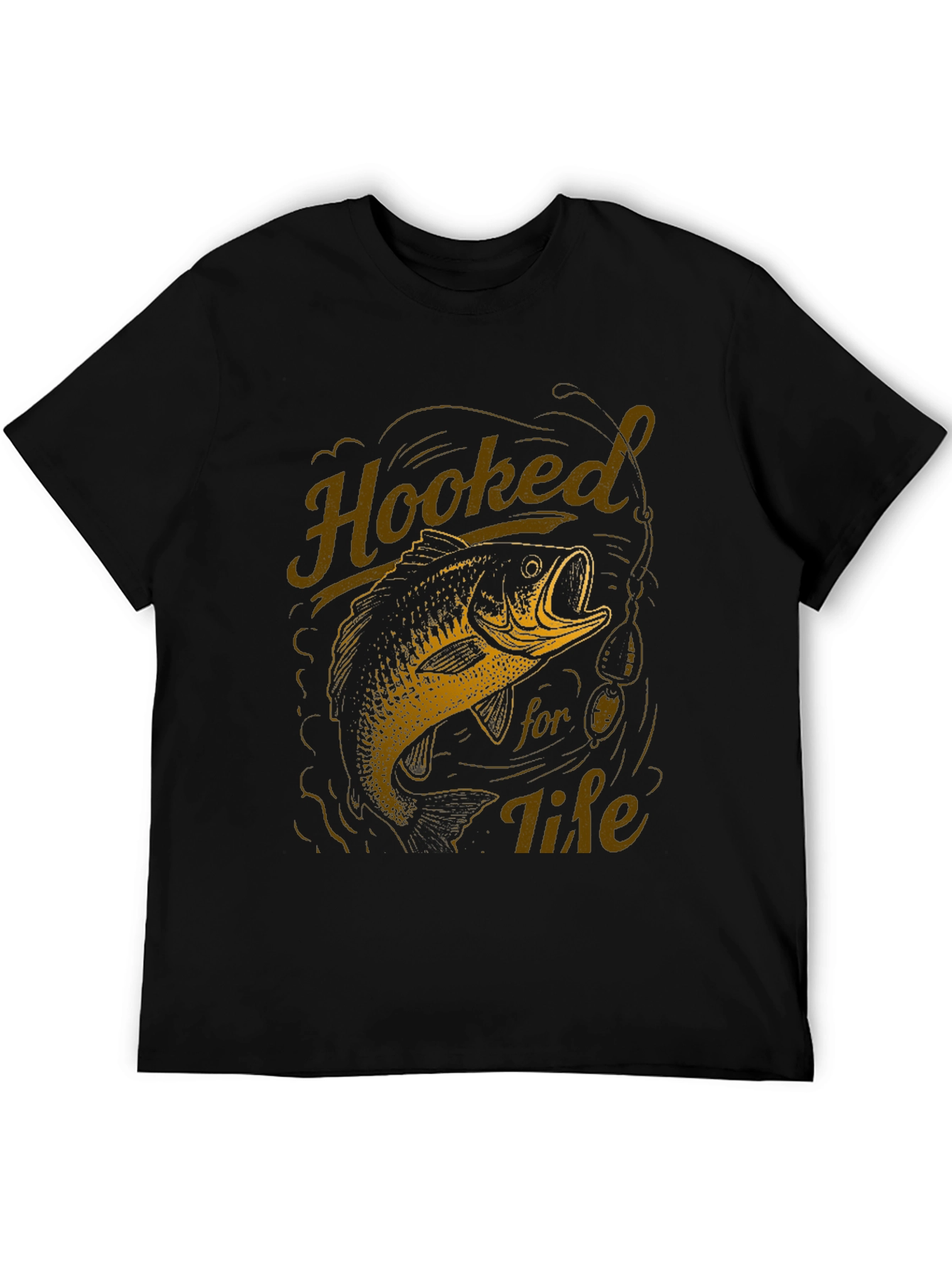 Hooked for Life Fishing T-Shirt