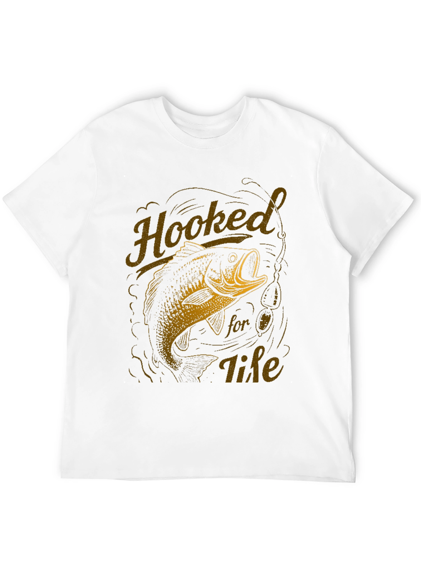 Hooked for Life Fishing T-Shirt