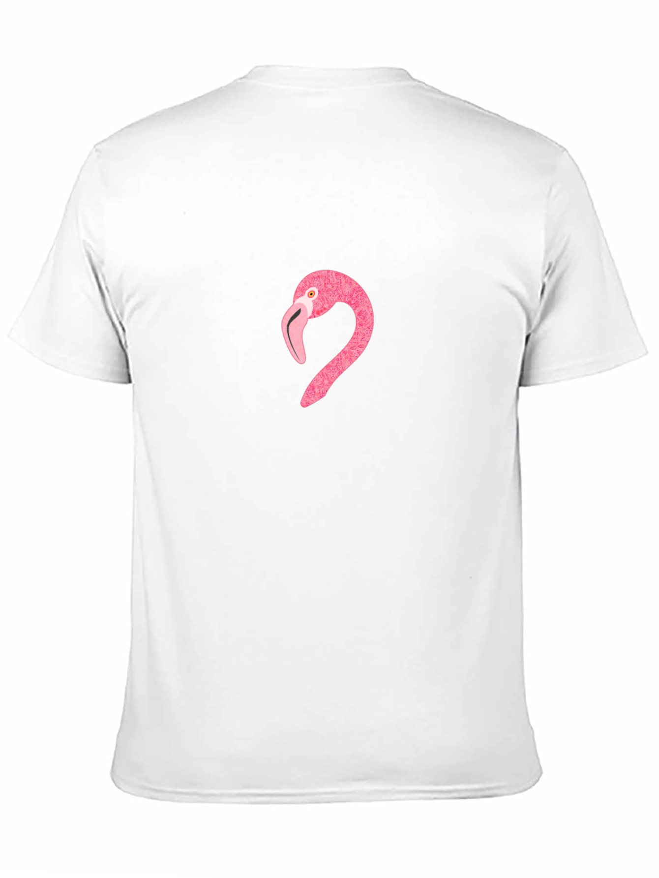 Pink Flamingo Graphic T-Shirt - Casual Black Tee