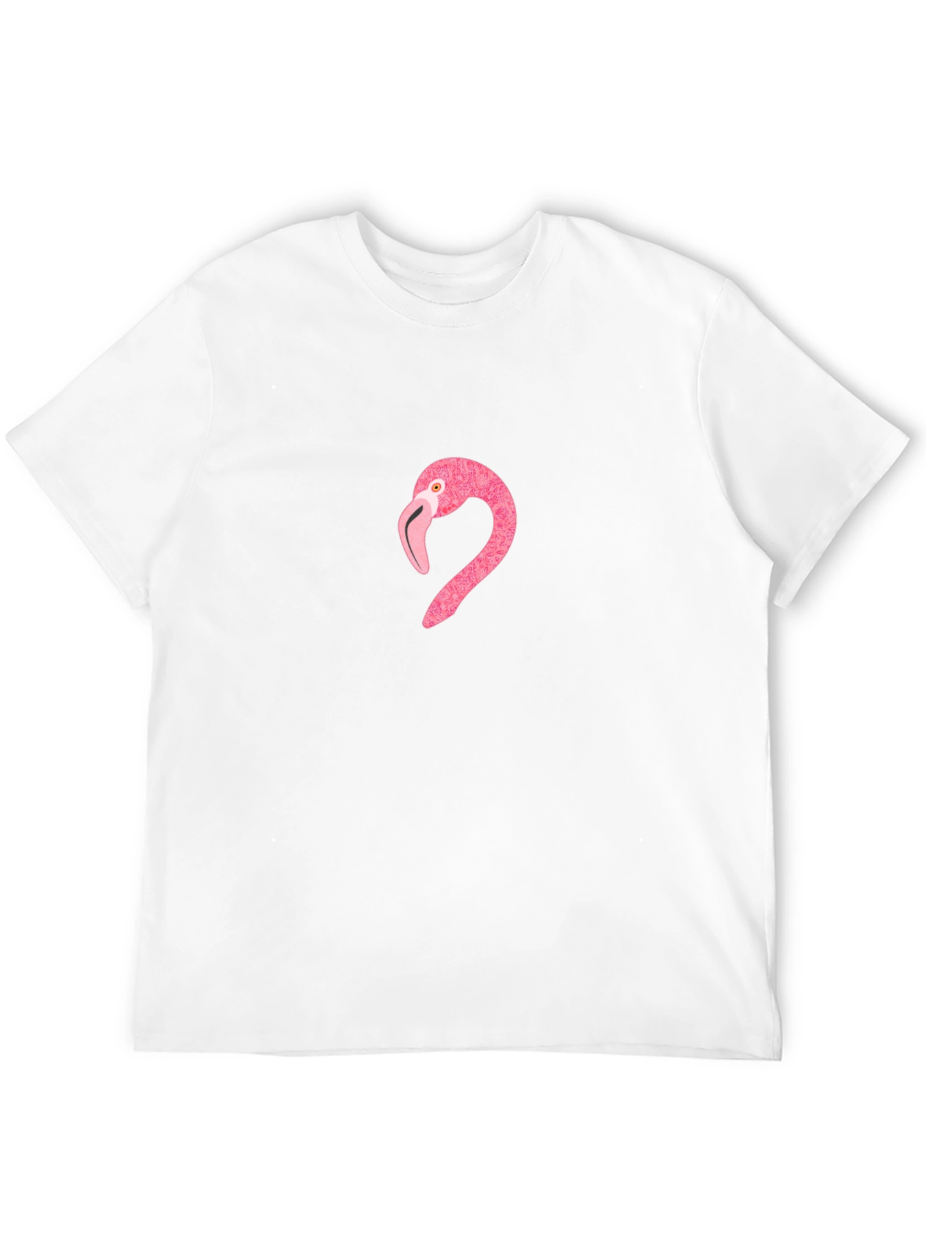 Pink Flamingo Graphic T-Shirt - Casual Black Tee