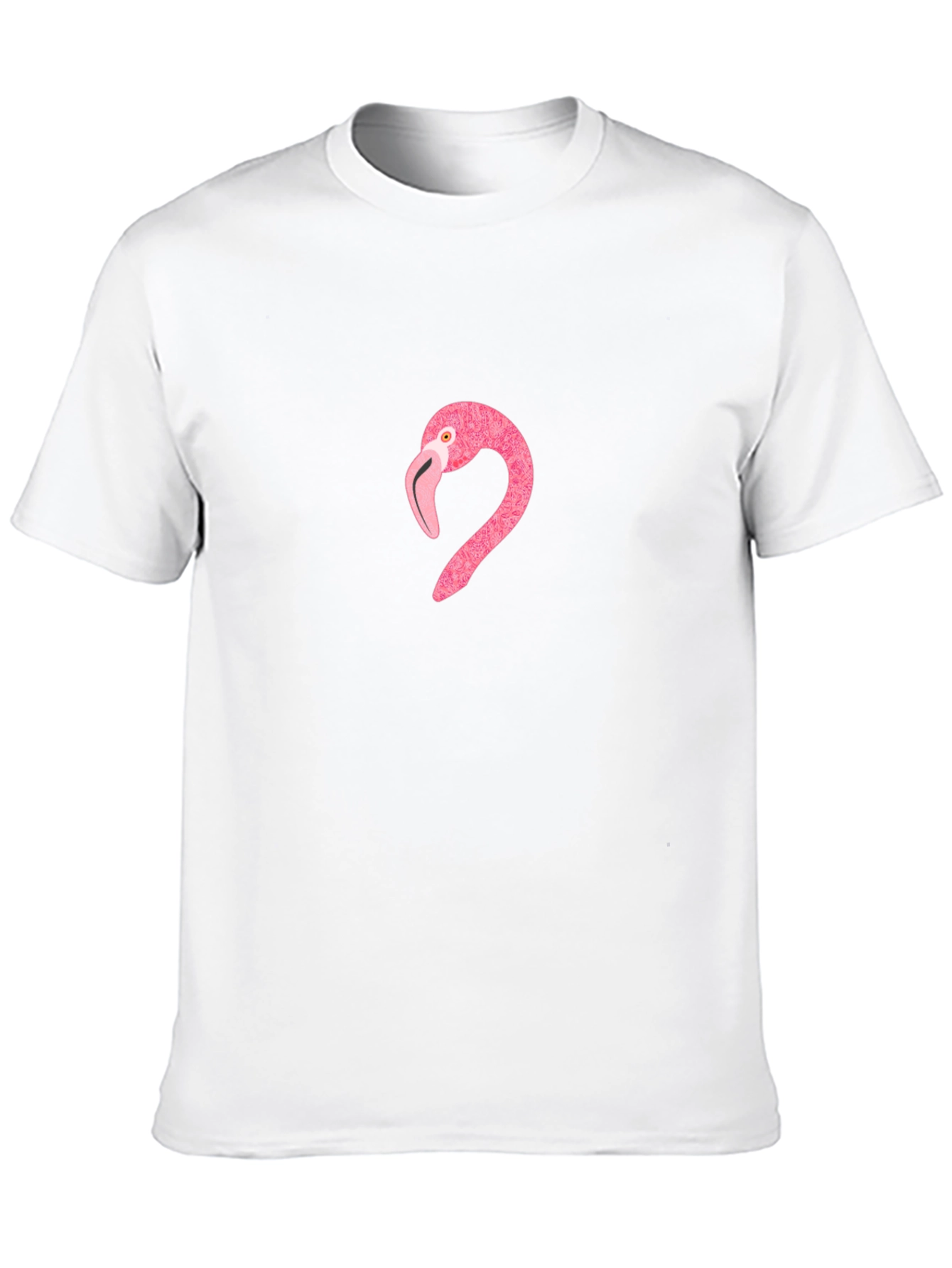 Pink Flamingo Graphic T-Shirt - Casual Black Tee