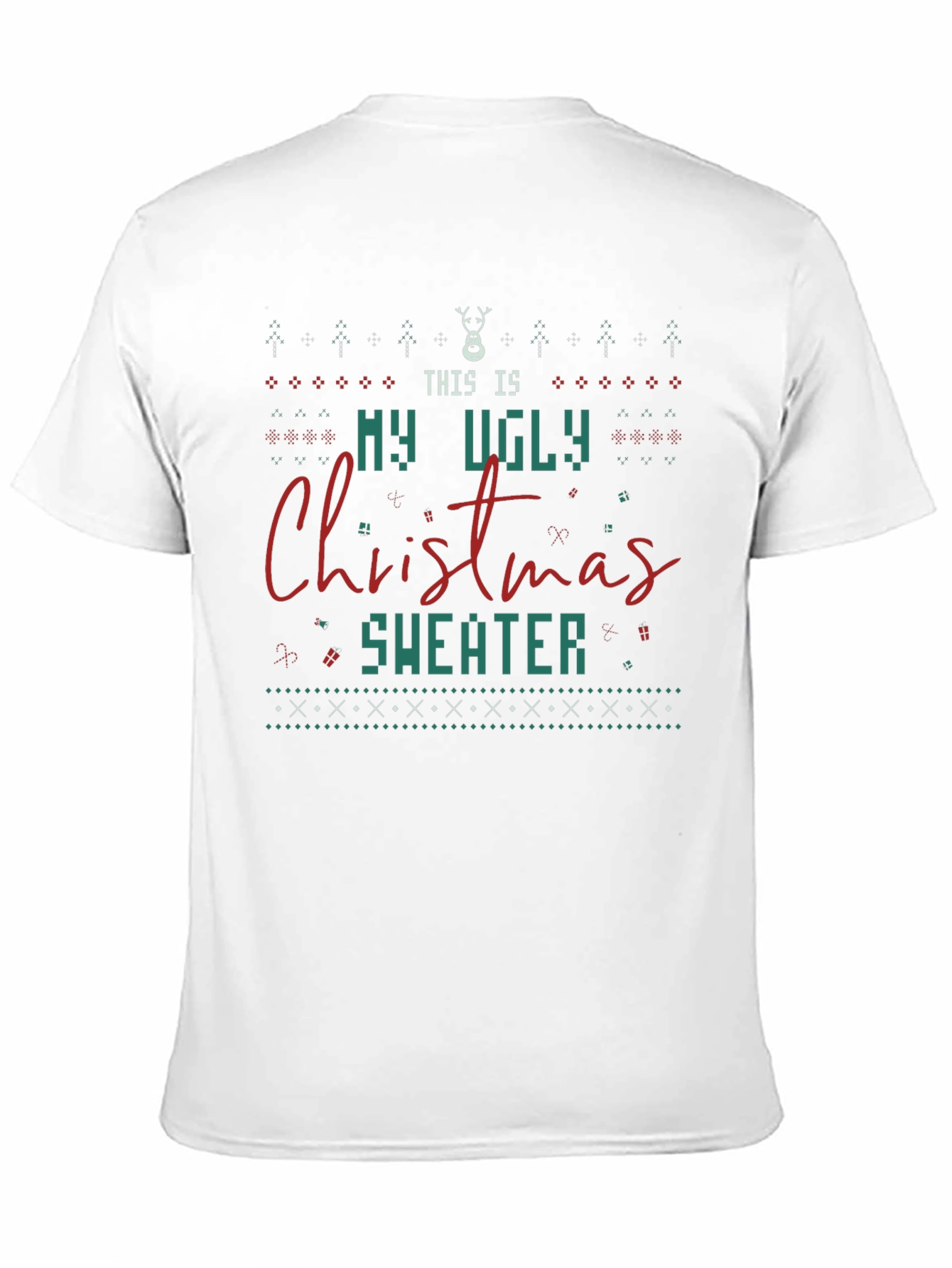 Ugly Christmas Sweater T-Shirt - Holiday Apparel