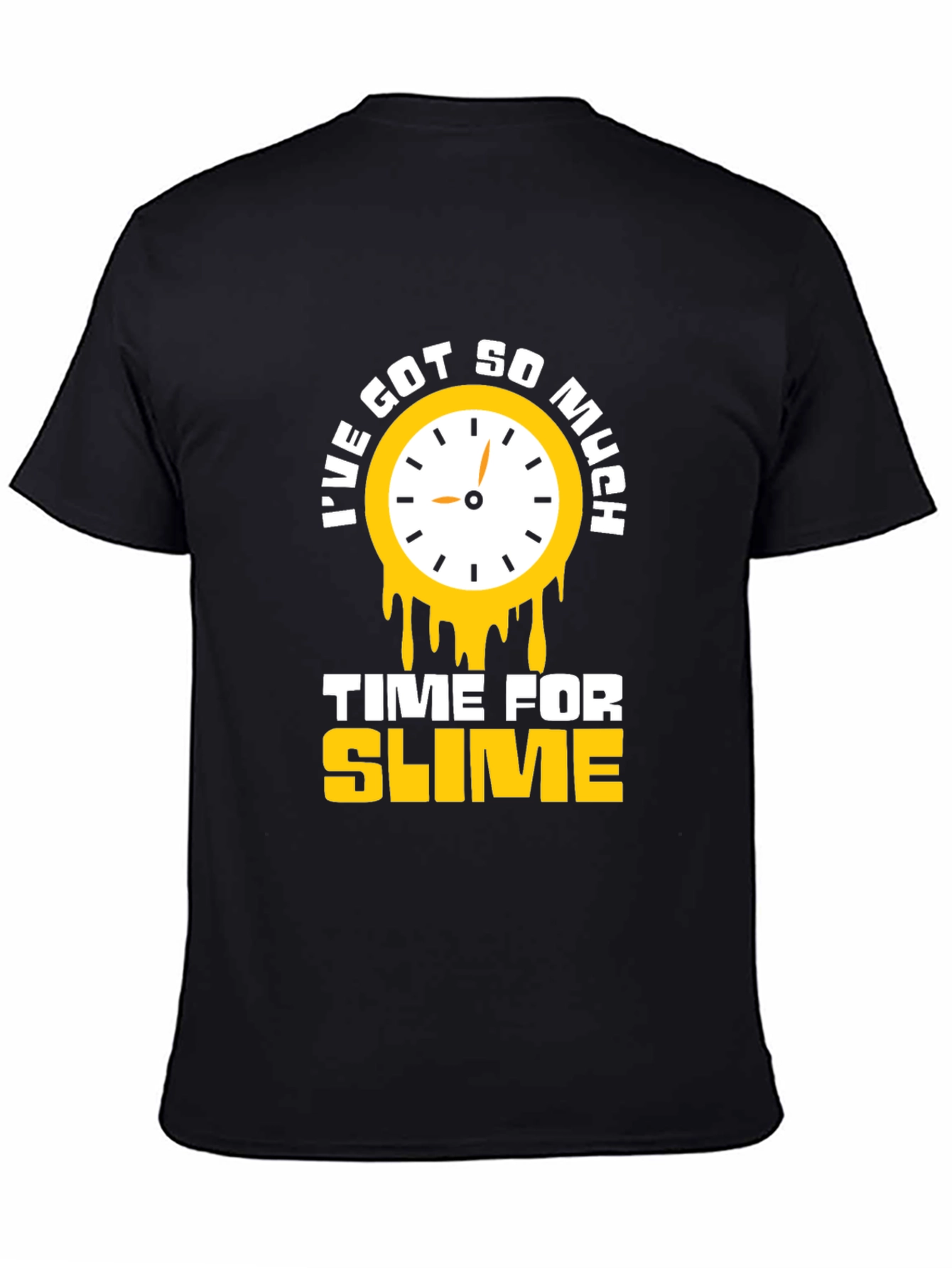 Time for Slime Black Graphic T-Shirt