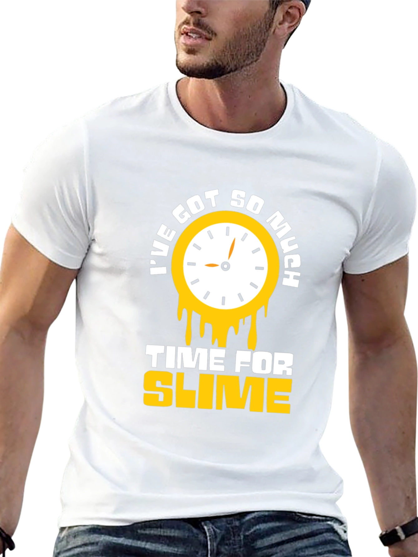 Time for Slime Black Graphic T-Shirt