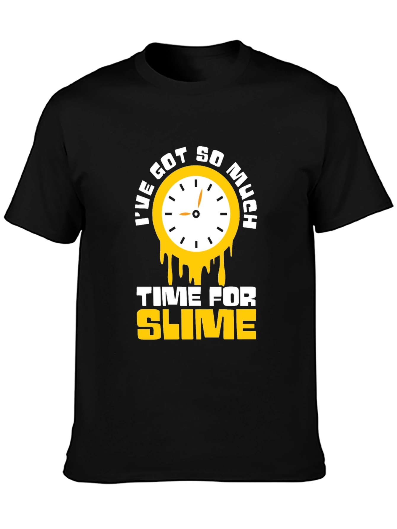 Time for Slime Black Graphic T-Shirt