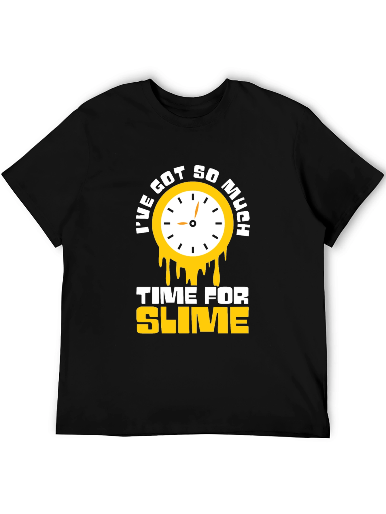 Time for Slime Black Graphic T-Shirt
